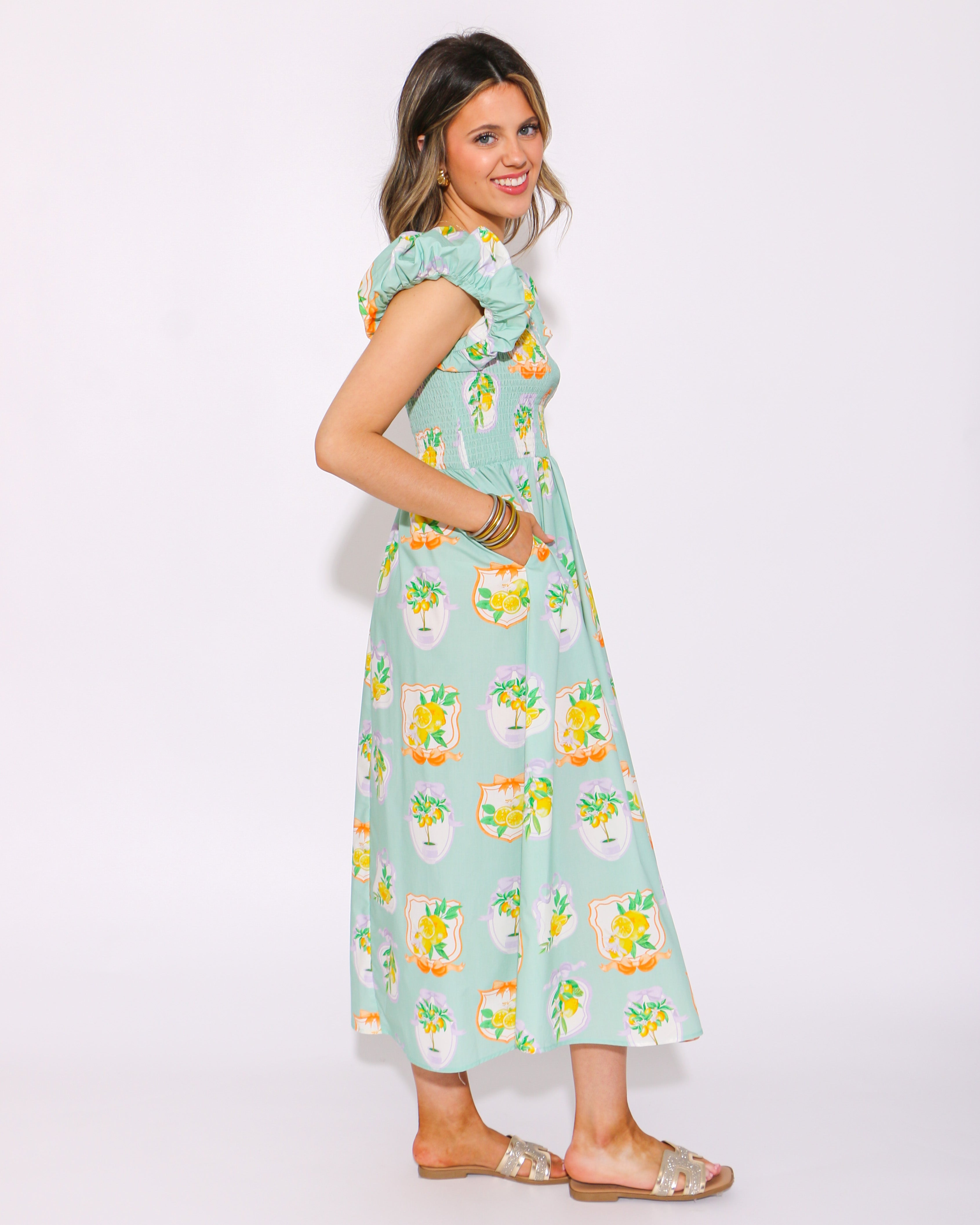 Sunkissed Citrus Maxi Dress
