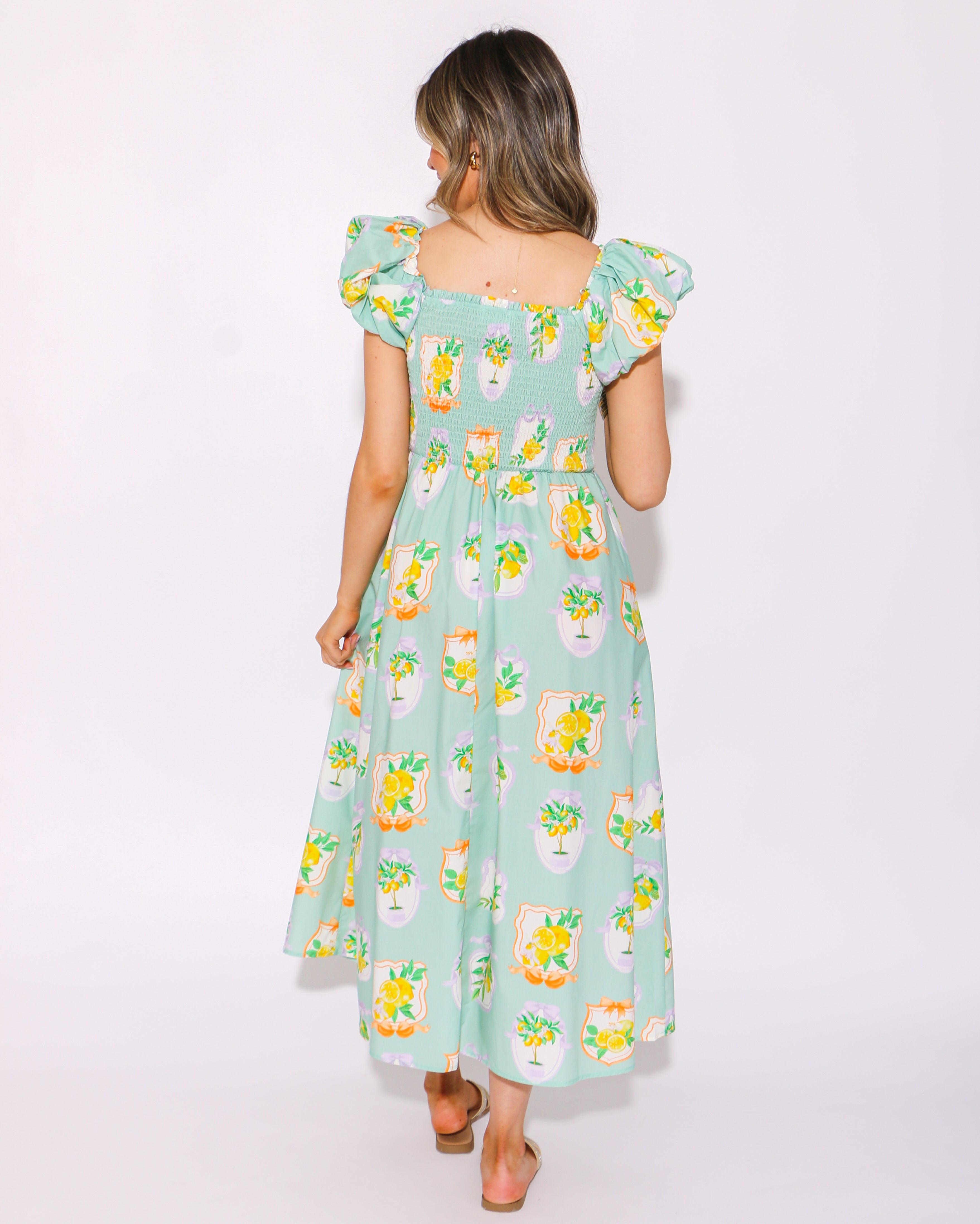 Sunkissed Citrus Maxi Dress
