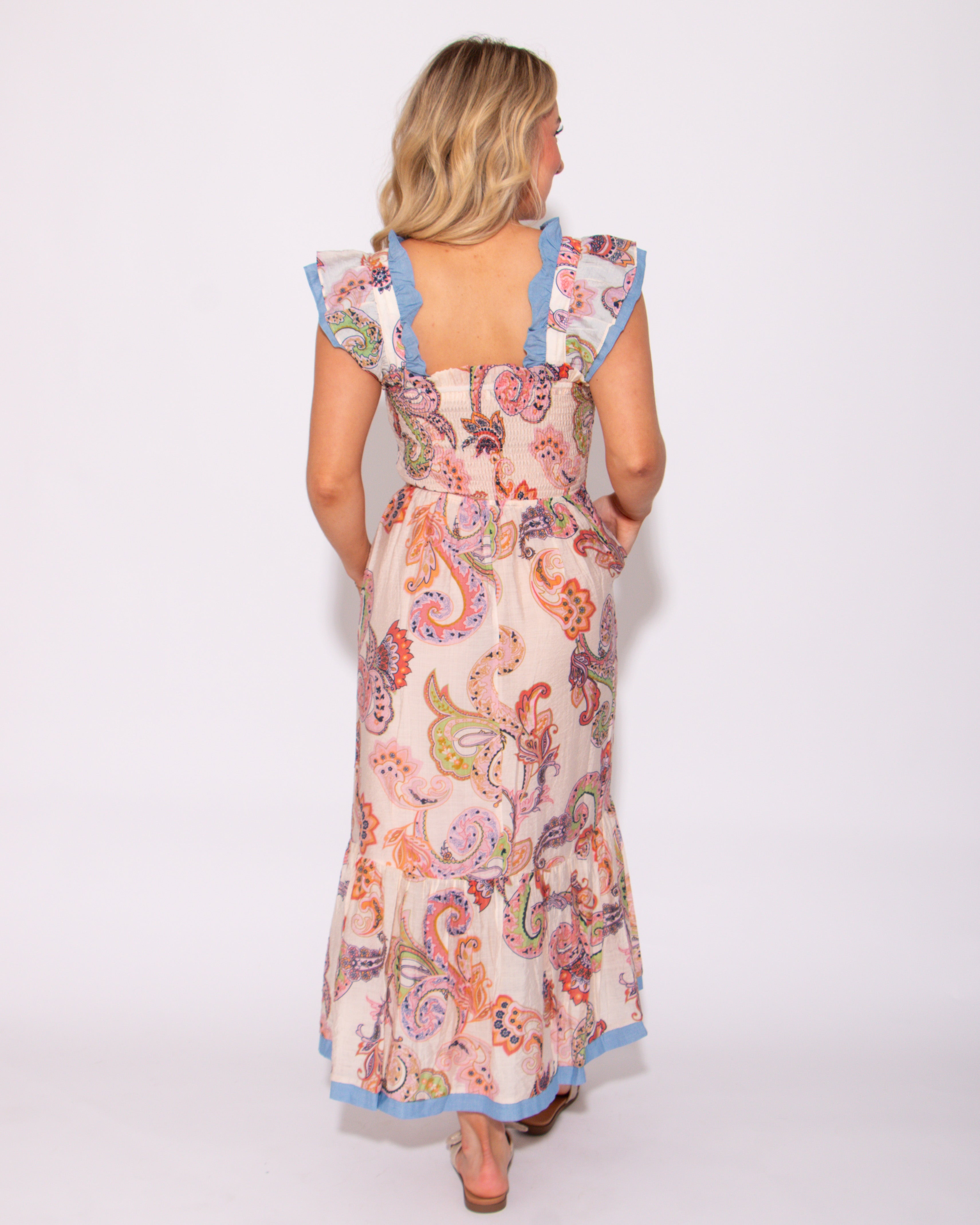 Paisley Reverie Midi Dress