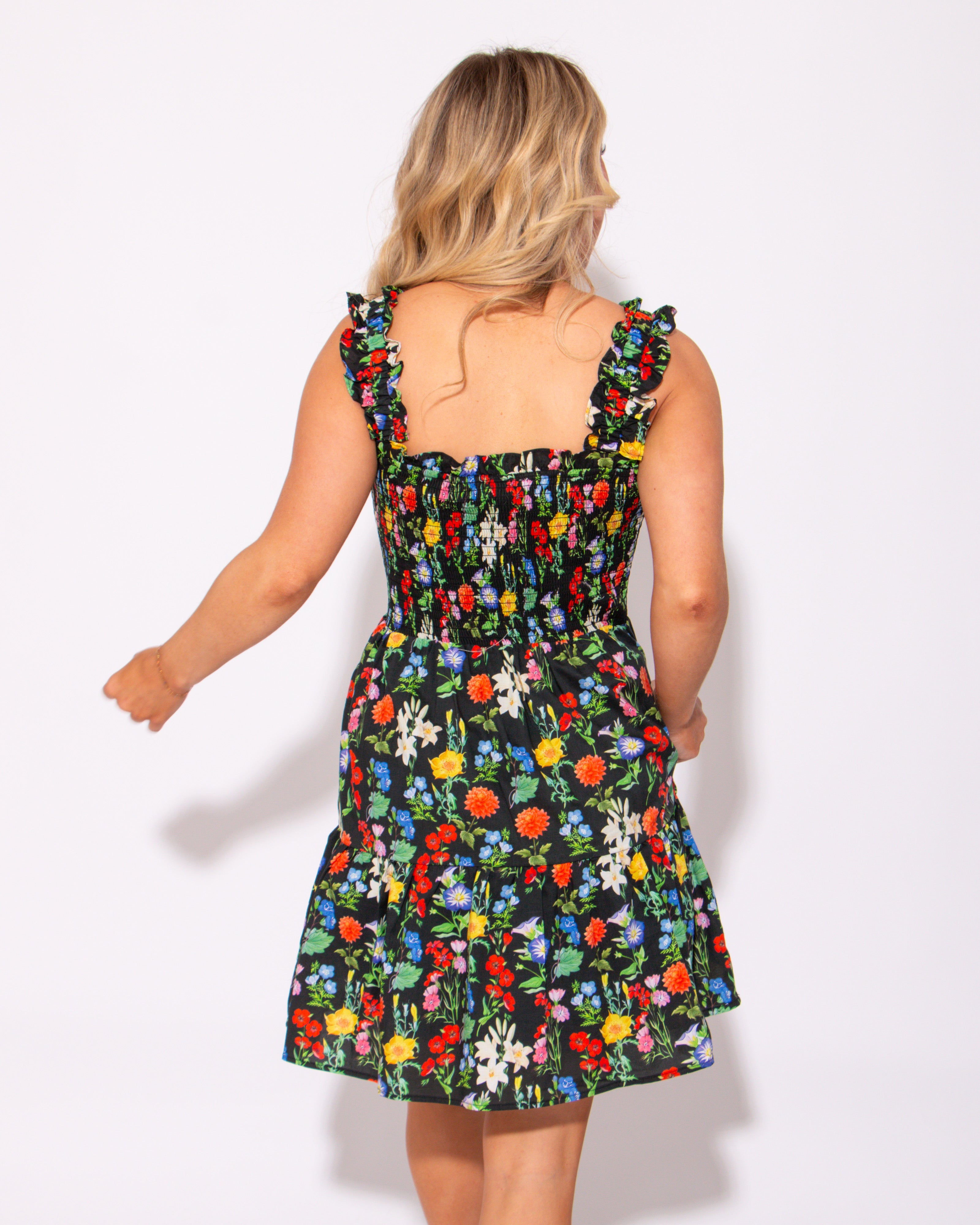 Garden Bliss Mini Ruffled Dress
