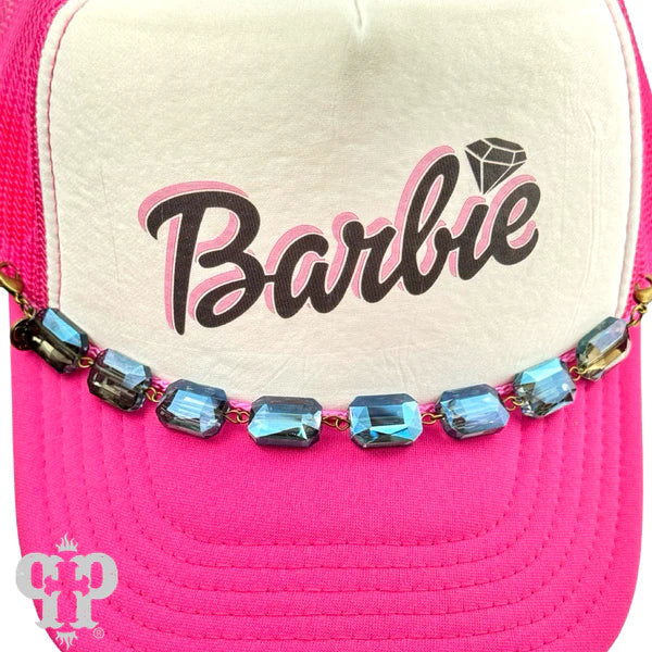 Trucker Hat Rectangle Crystal Bead Chain