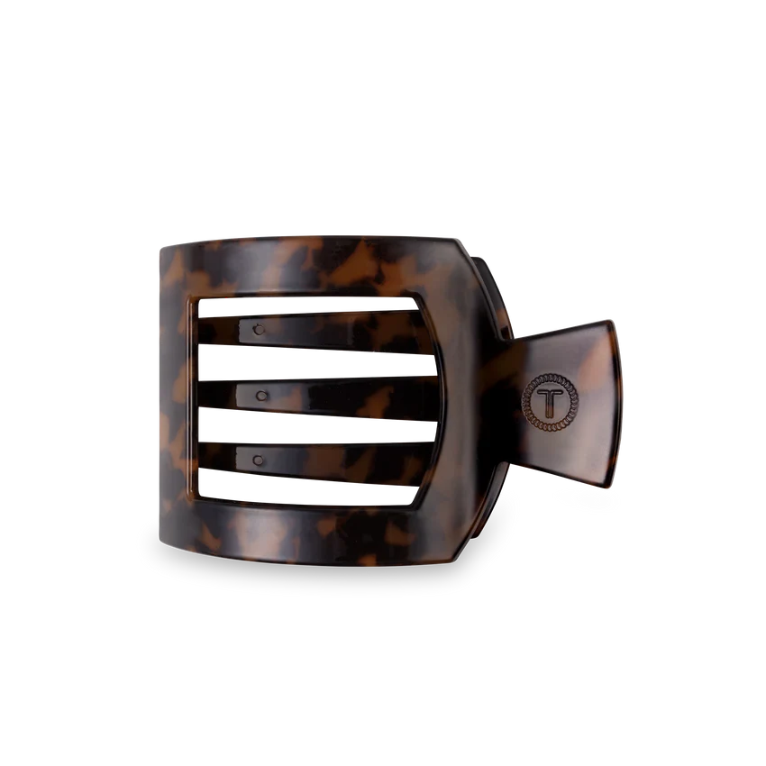 Tortoise Large Flat Square Clip