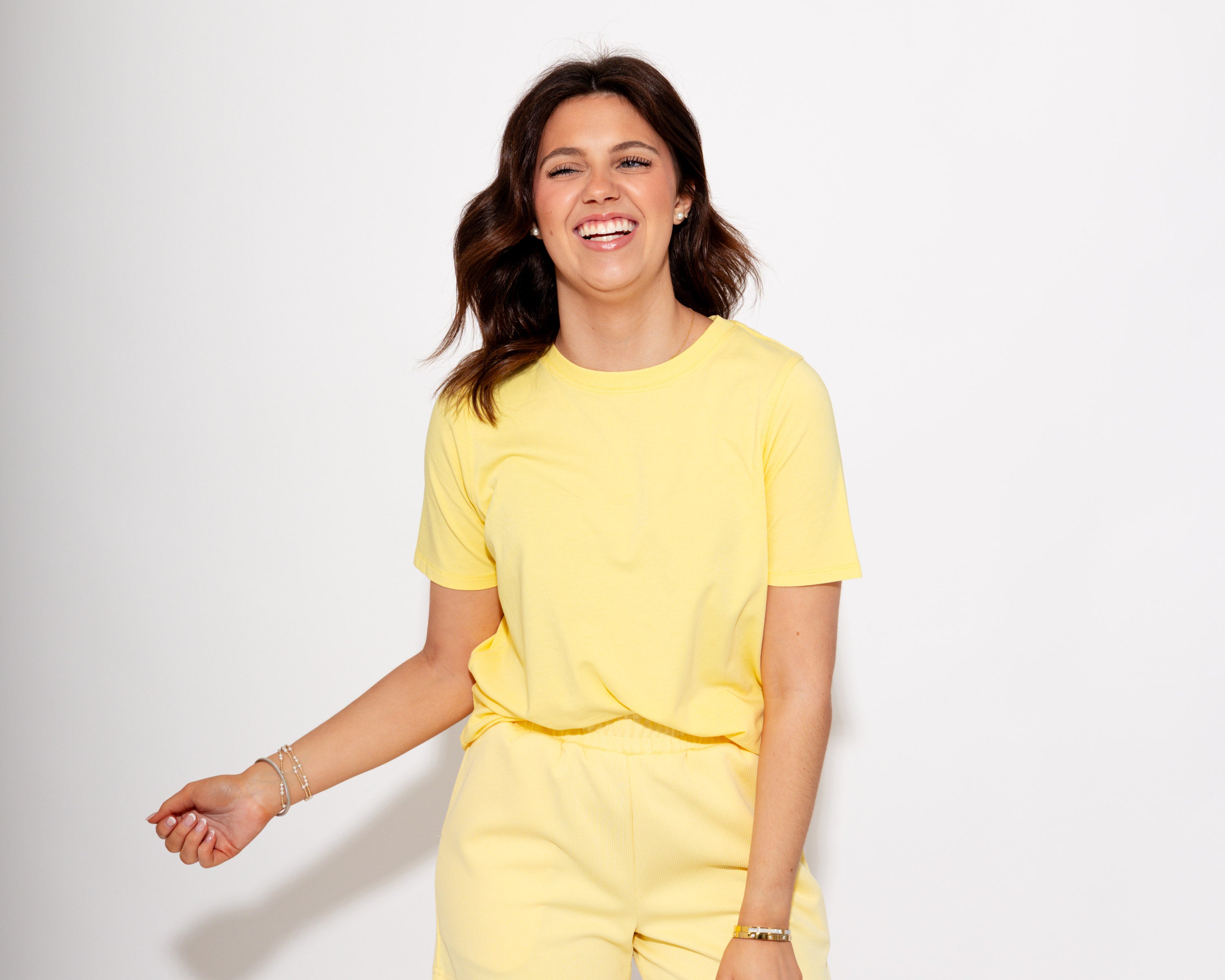 Classic Boxy Fit Tee in Yellow