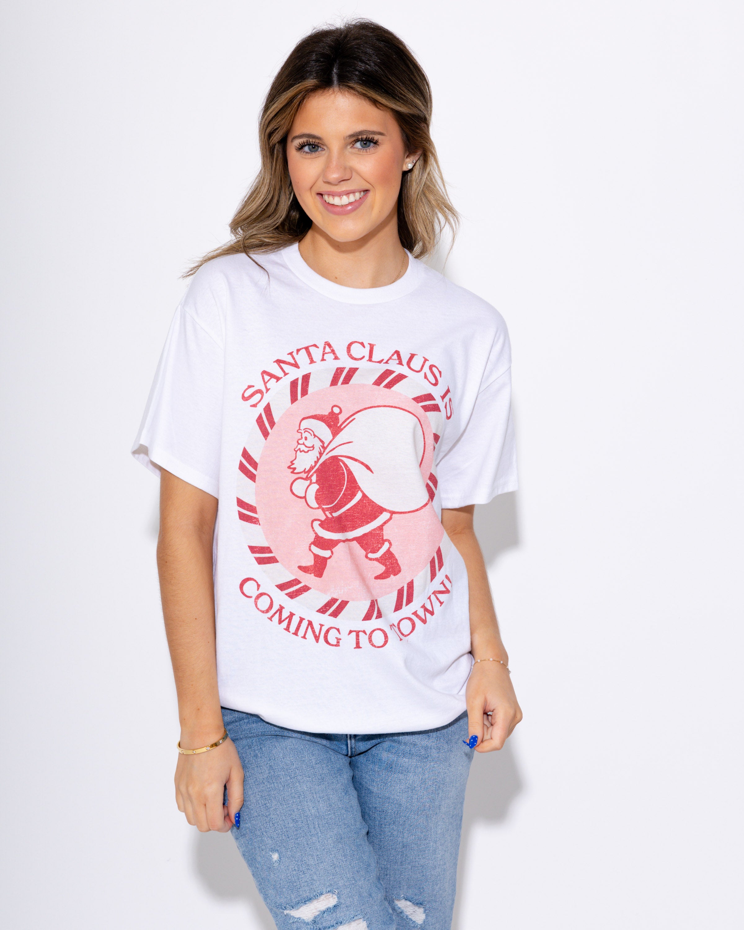Santa Clause  is Coming to Town Tee