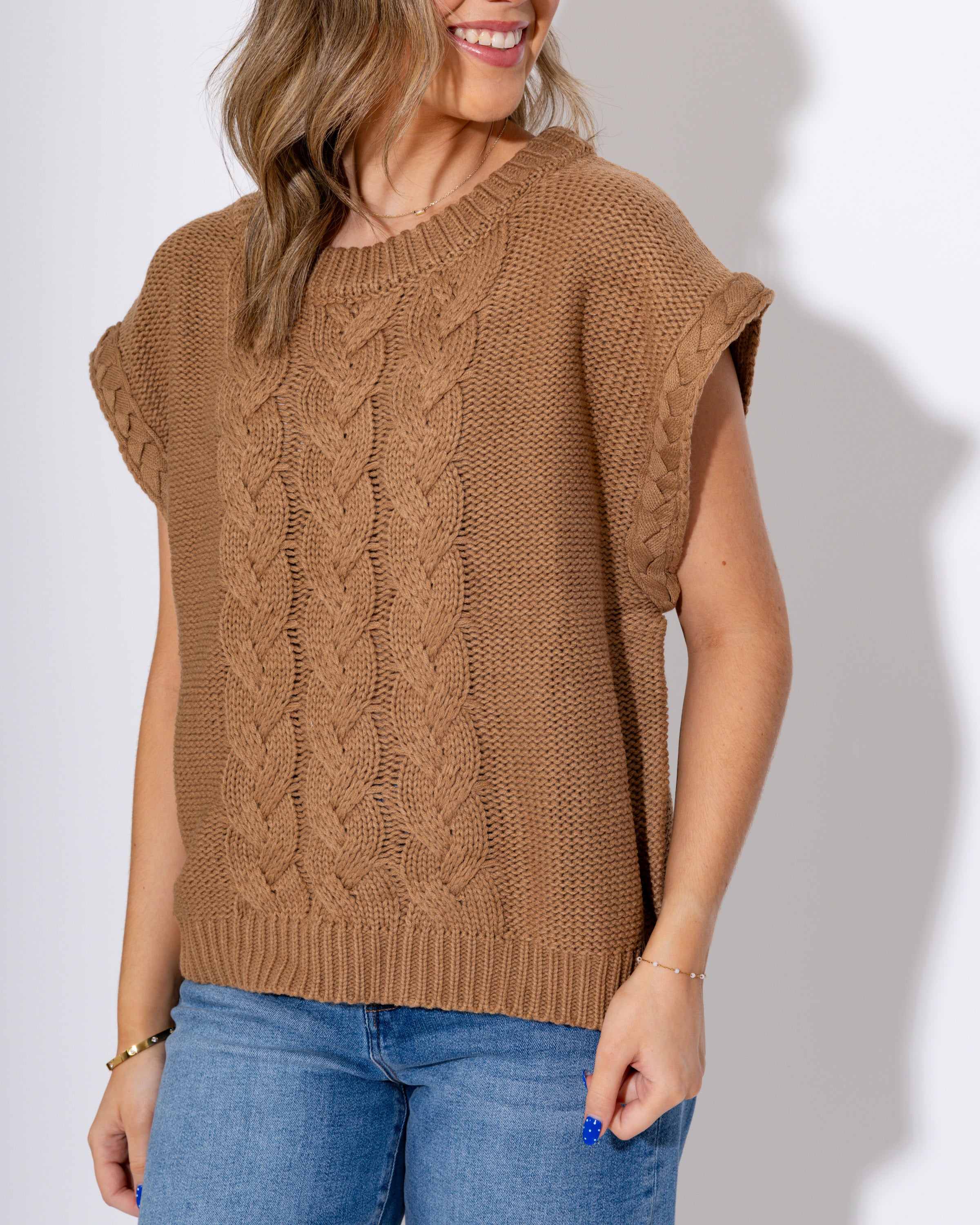 Cable Knit Classic Pullover Top