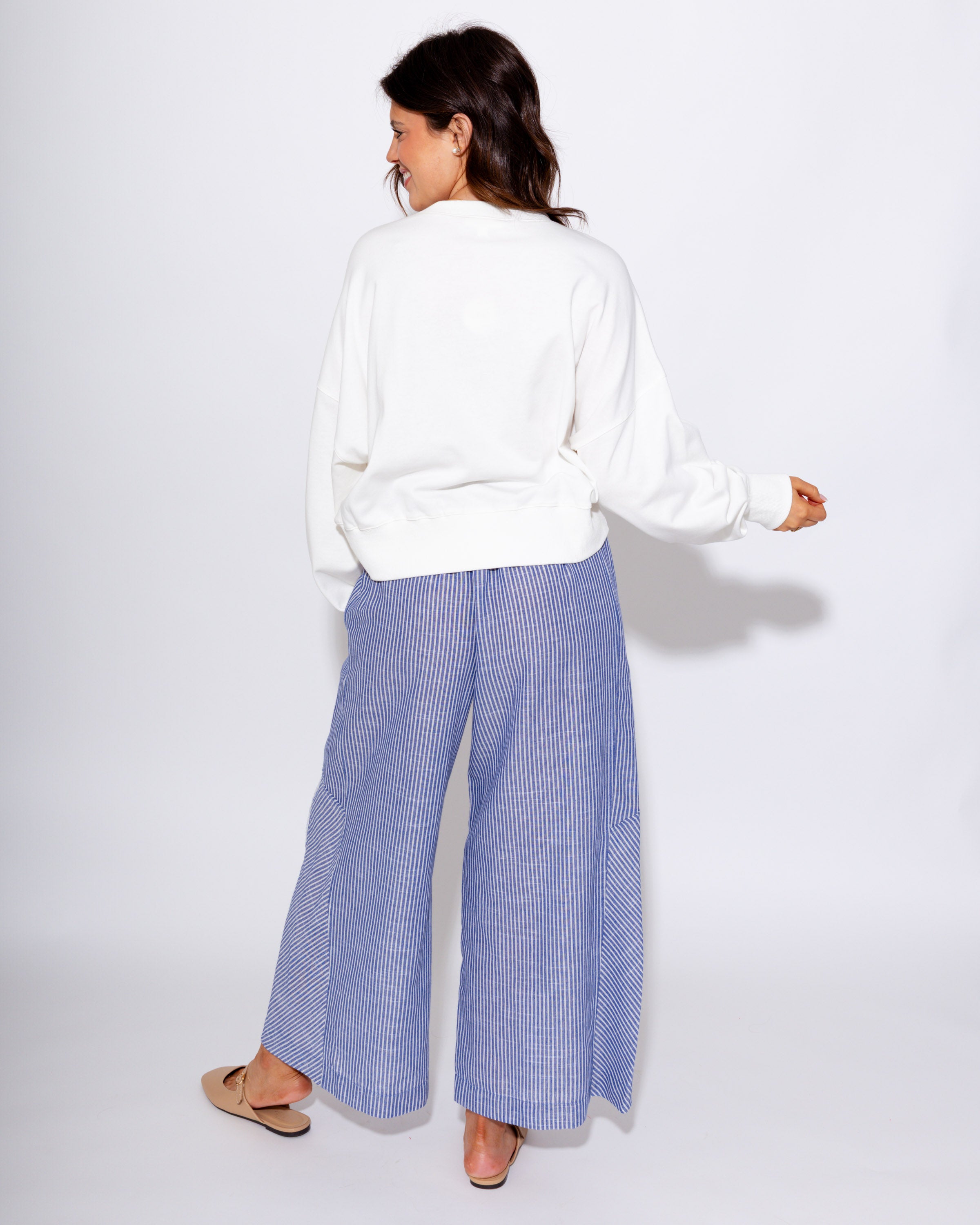 Cropped Flag Sweatshirt