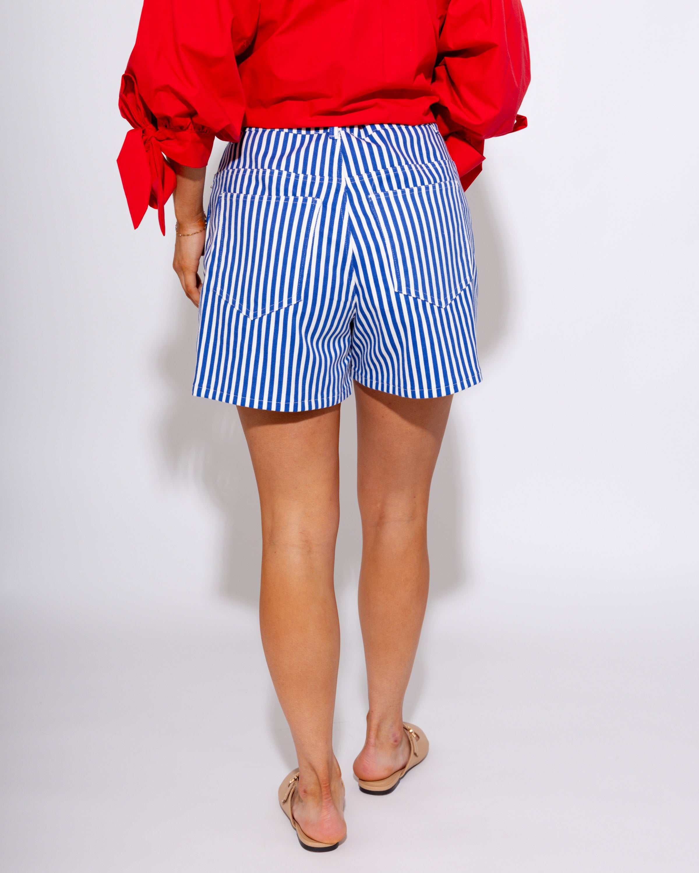 Striped Tailored Shorts