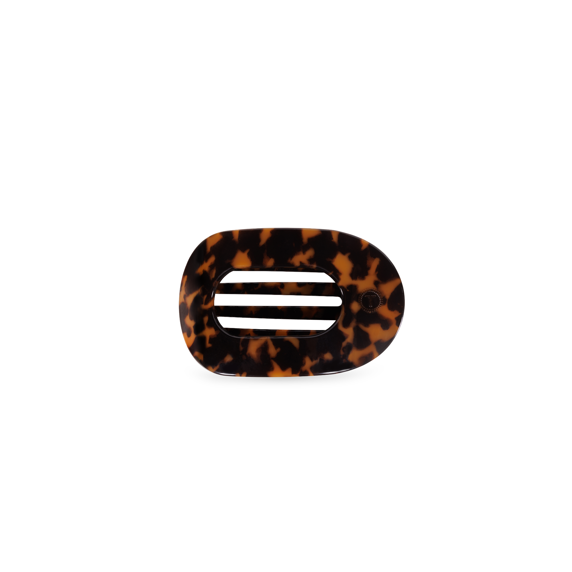 Tortoise | Tiny | Flat Round Hair Clip