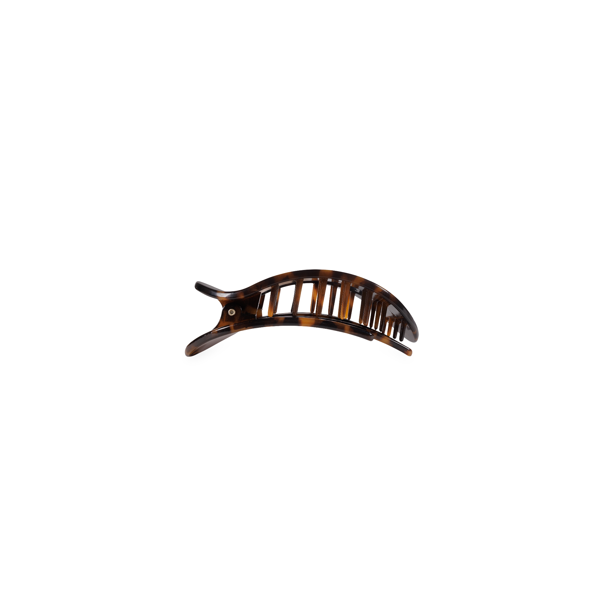 Tortoise | Tiny | Flat Round Hair Clip