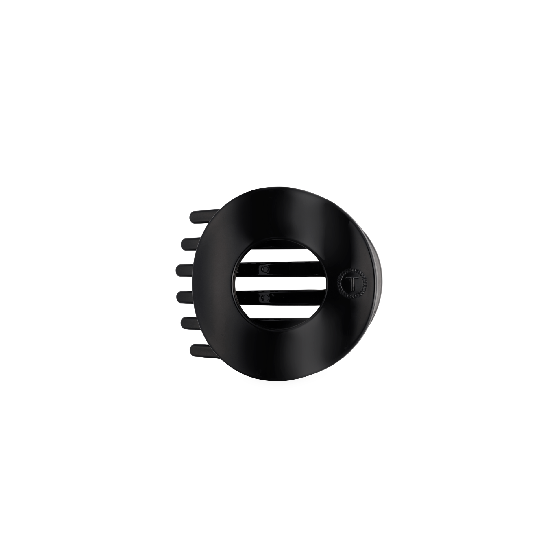 Jet Black | Small | Flat Circle Hair Clip