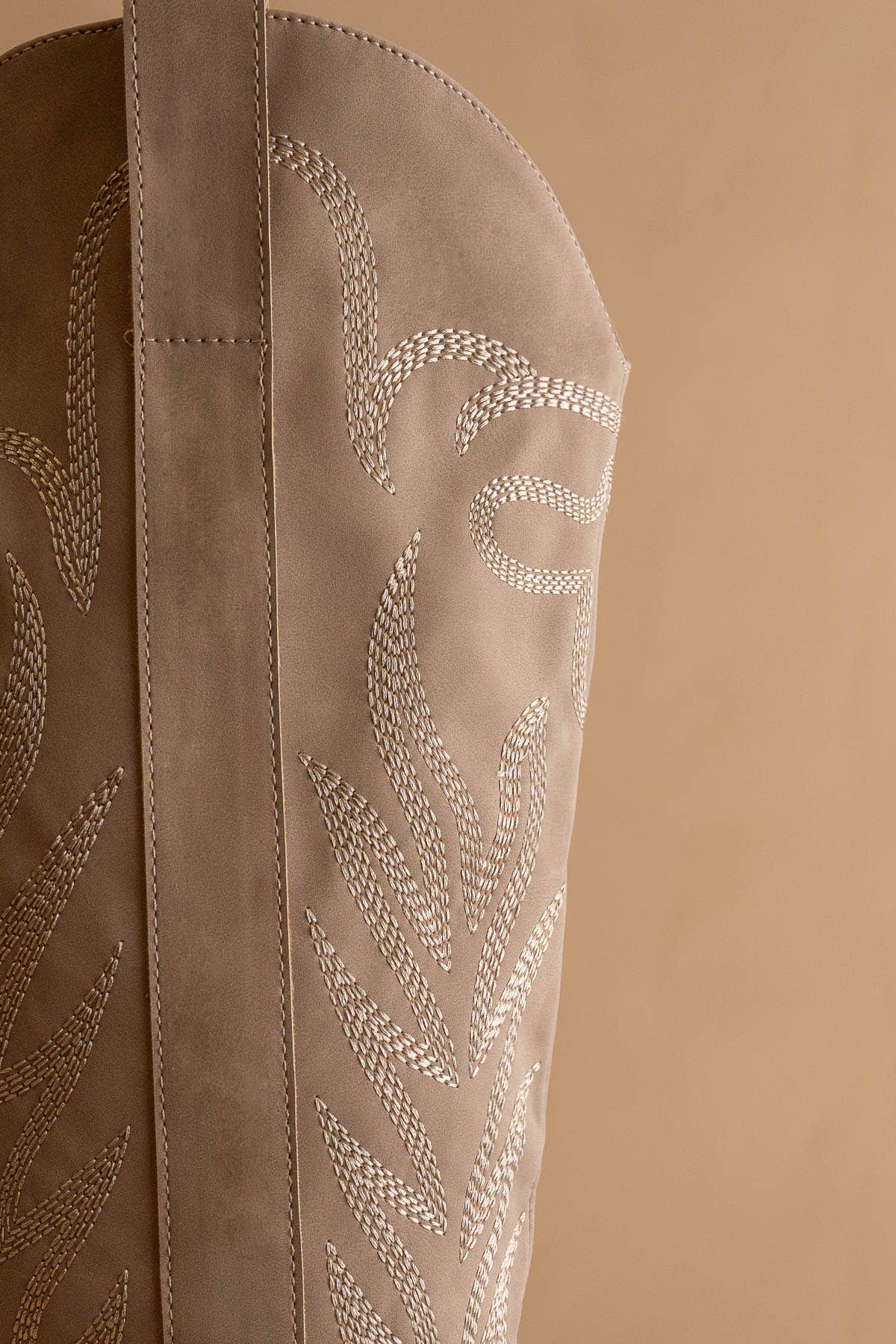 The Samara Cedar Wood Western Tall Boot