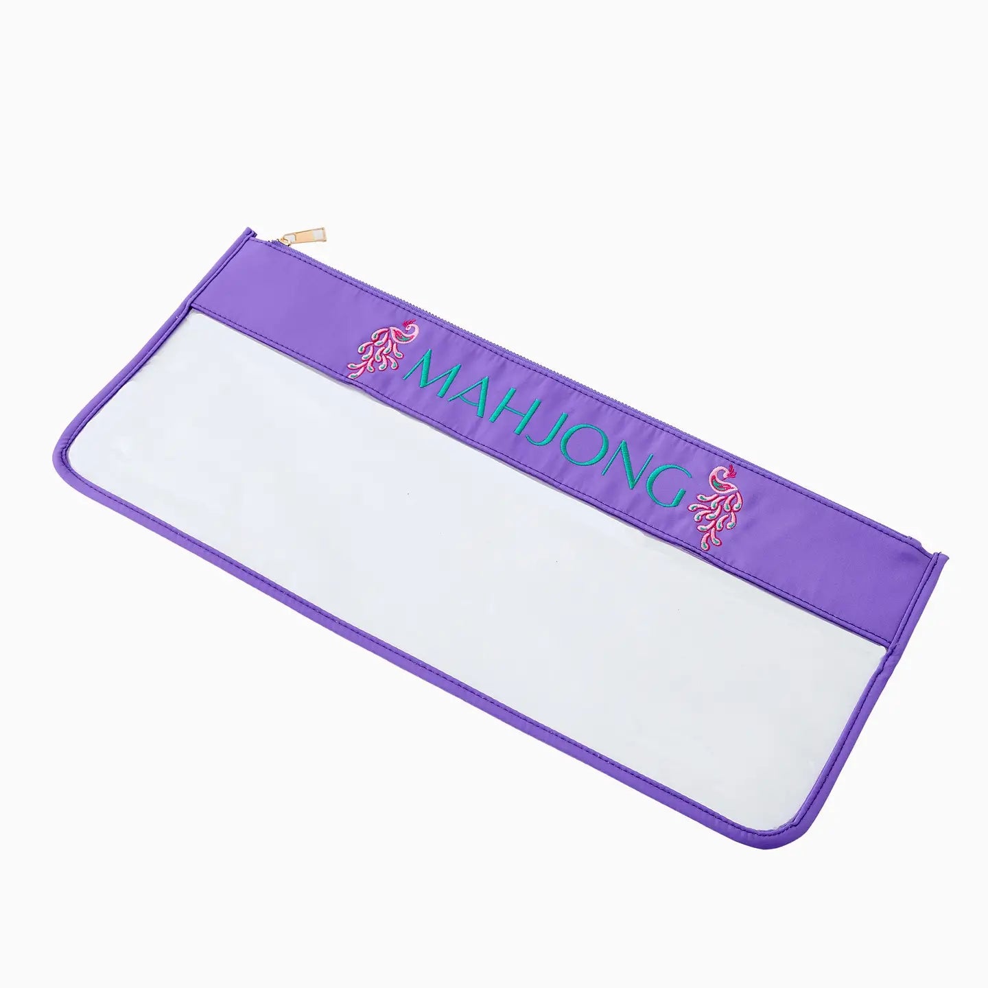 Purple Peacock Mahjong Bag