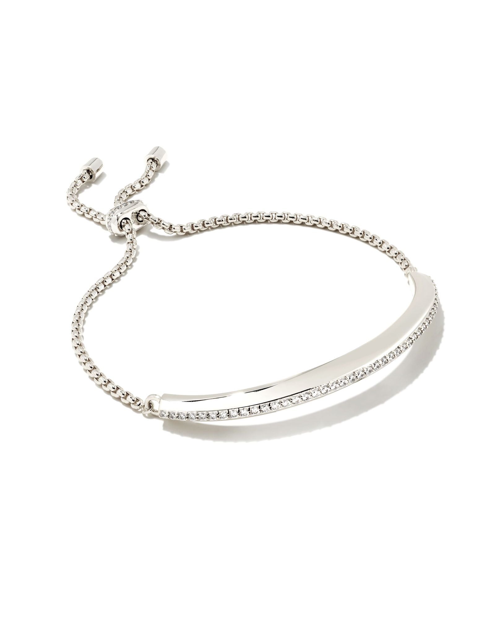 Ott Lux Bracelet in Rhodium White Crystal