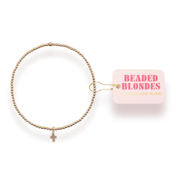 Mini Cross Charm Bracelet