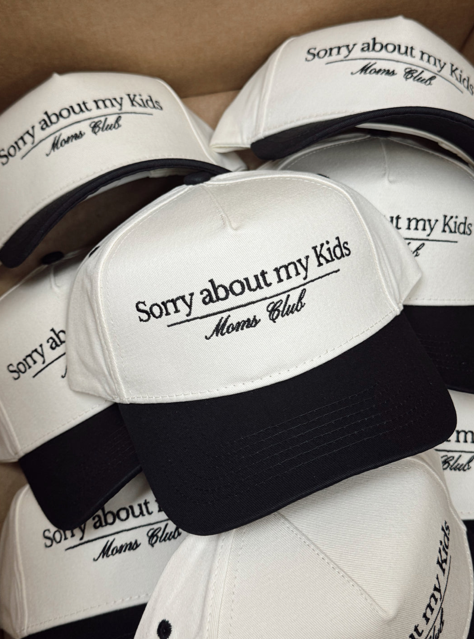 Sorry About My Kids Vintage Trucker Hat