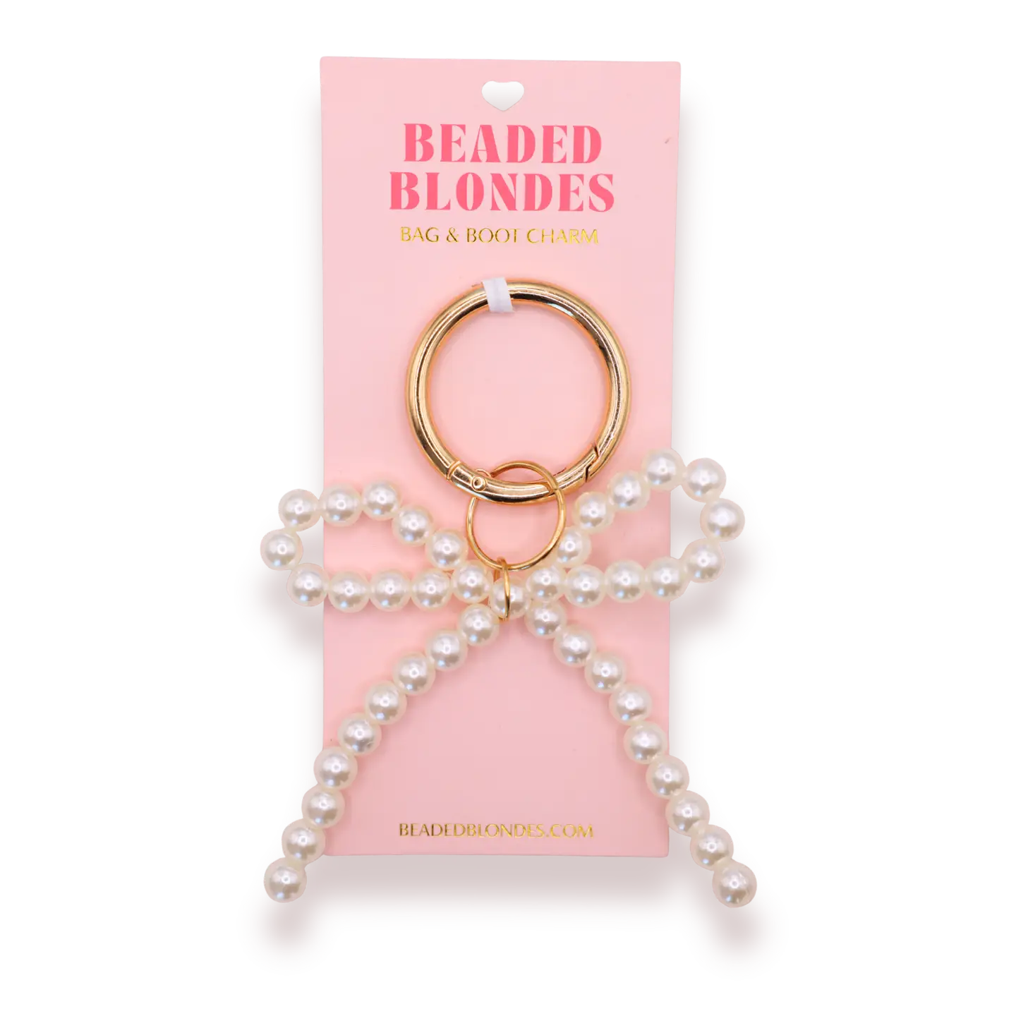Pearl Bow Bag & Boot Charm