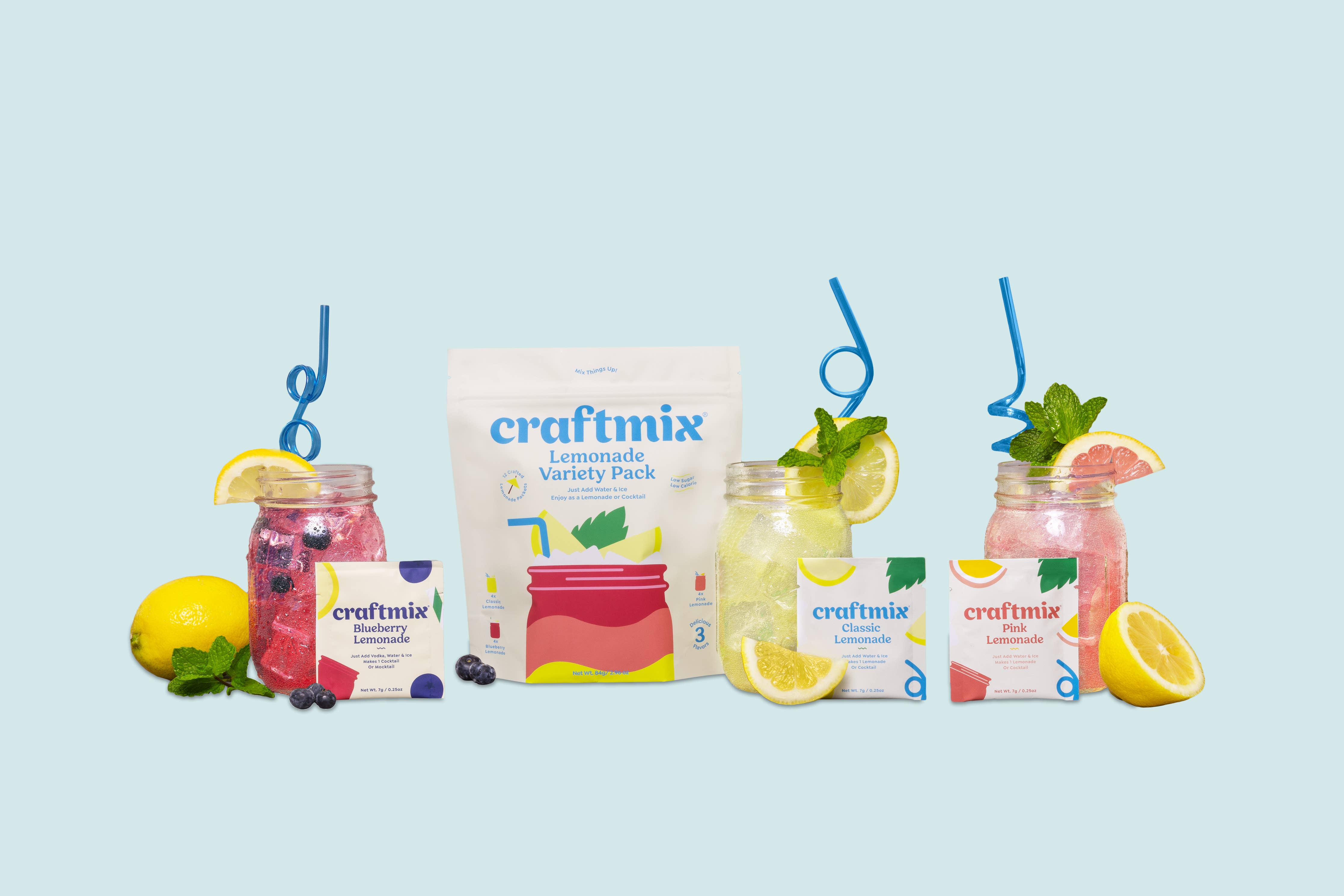 Lemonade Variety Pack Cocktail Mixers -12 Serving Multipack