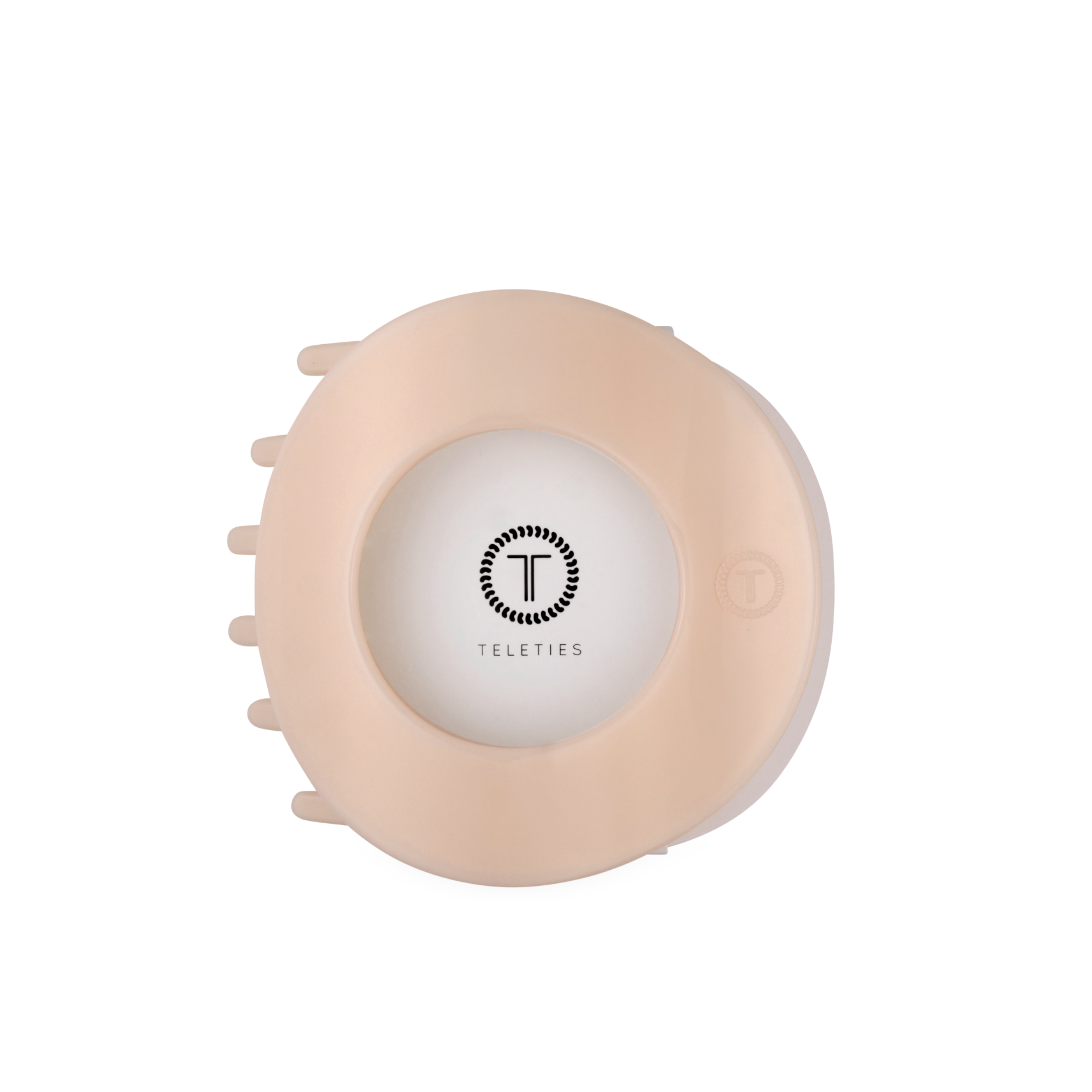 Almond Beige | Large | Flat Circle Hair Clip