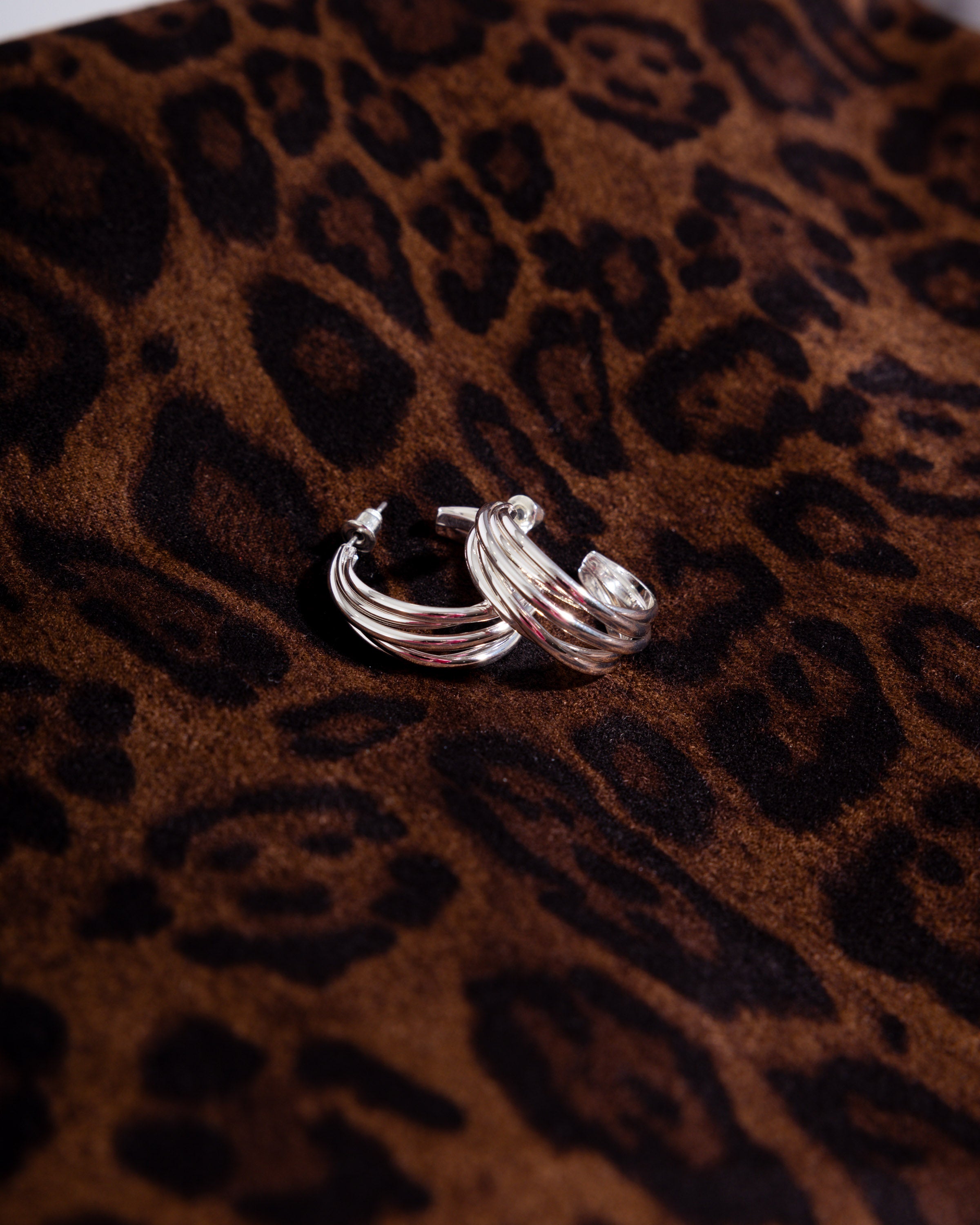 Triple Take Multi Hoop Earring in Silver