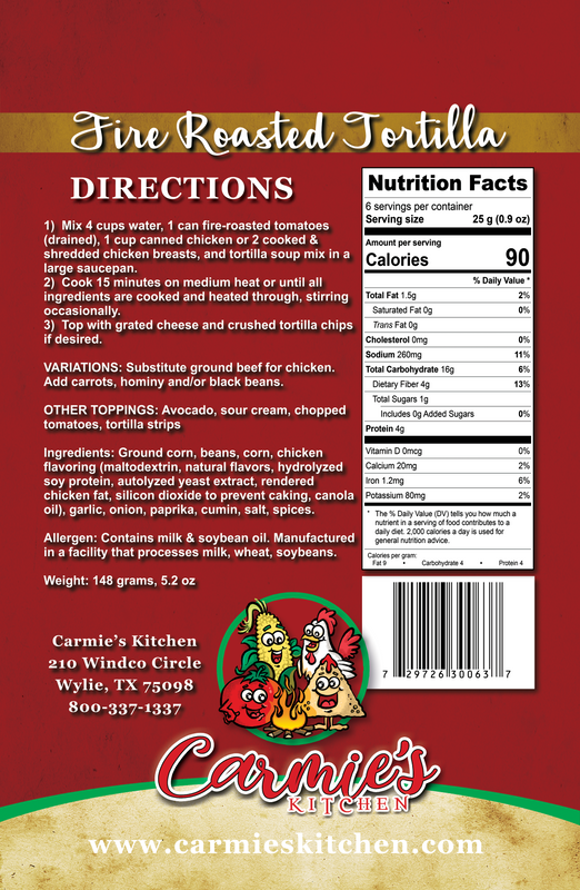Carmie's Soup Mix - Chicken Tortilla