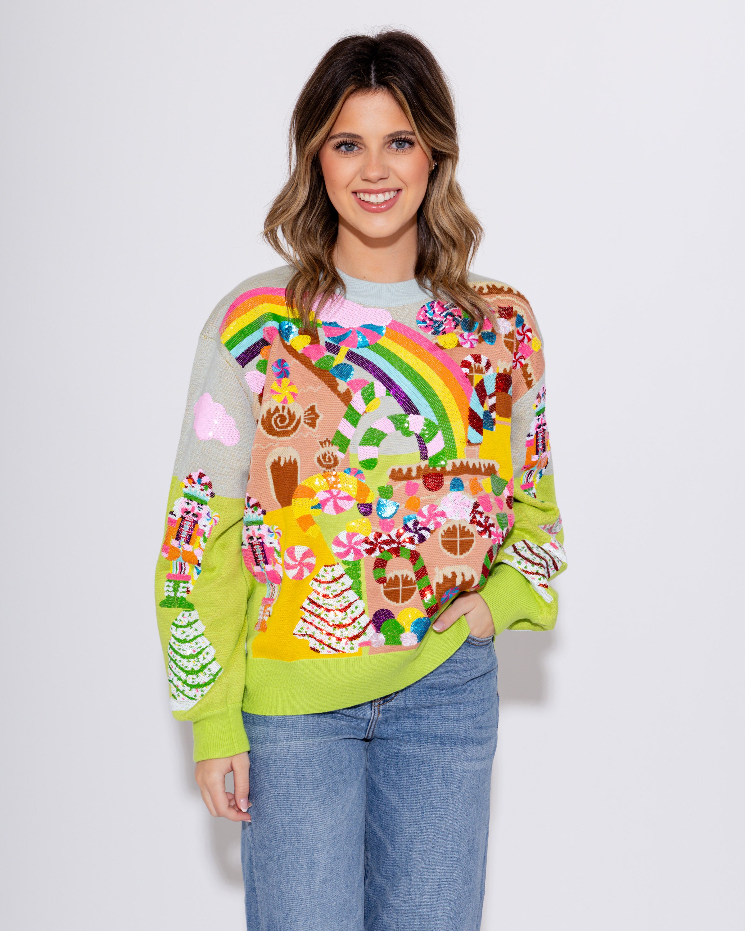 Christmas Candyland Knit Sweater