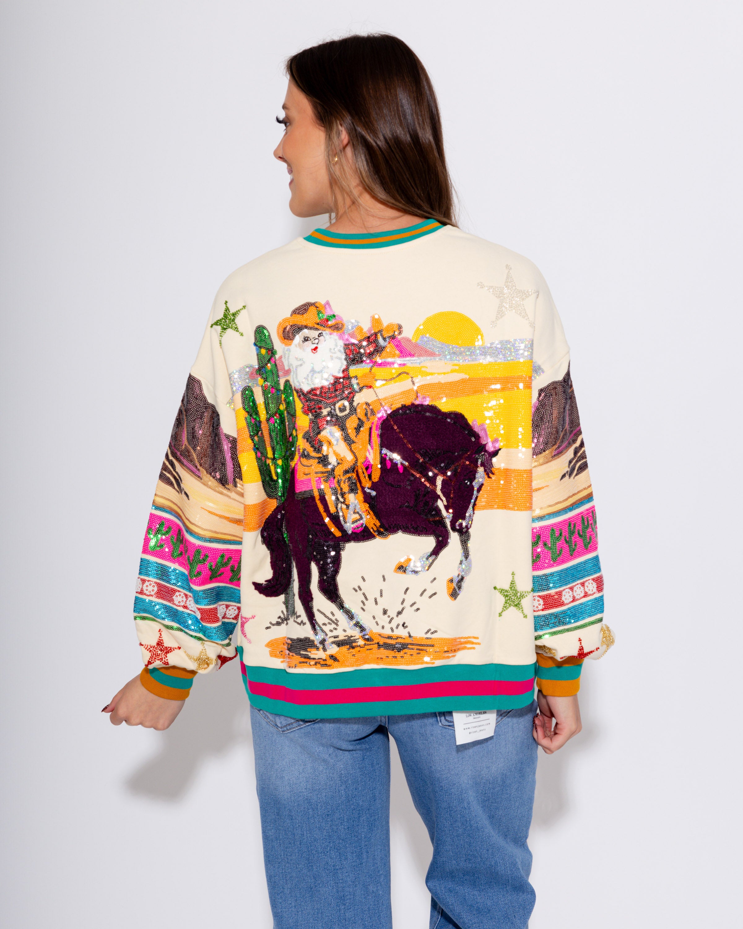 Vintage Cowboy Santa Sweatshirt