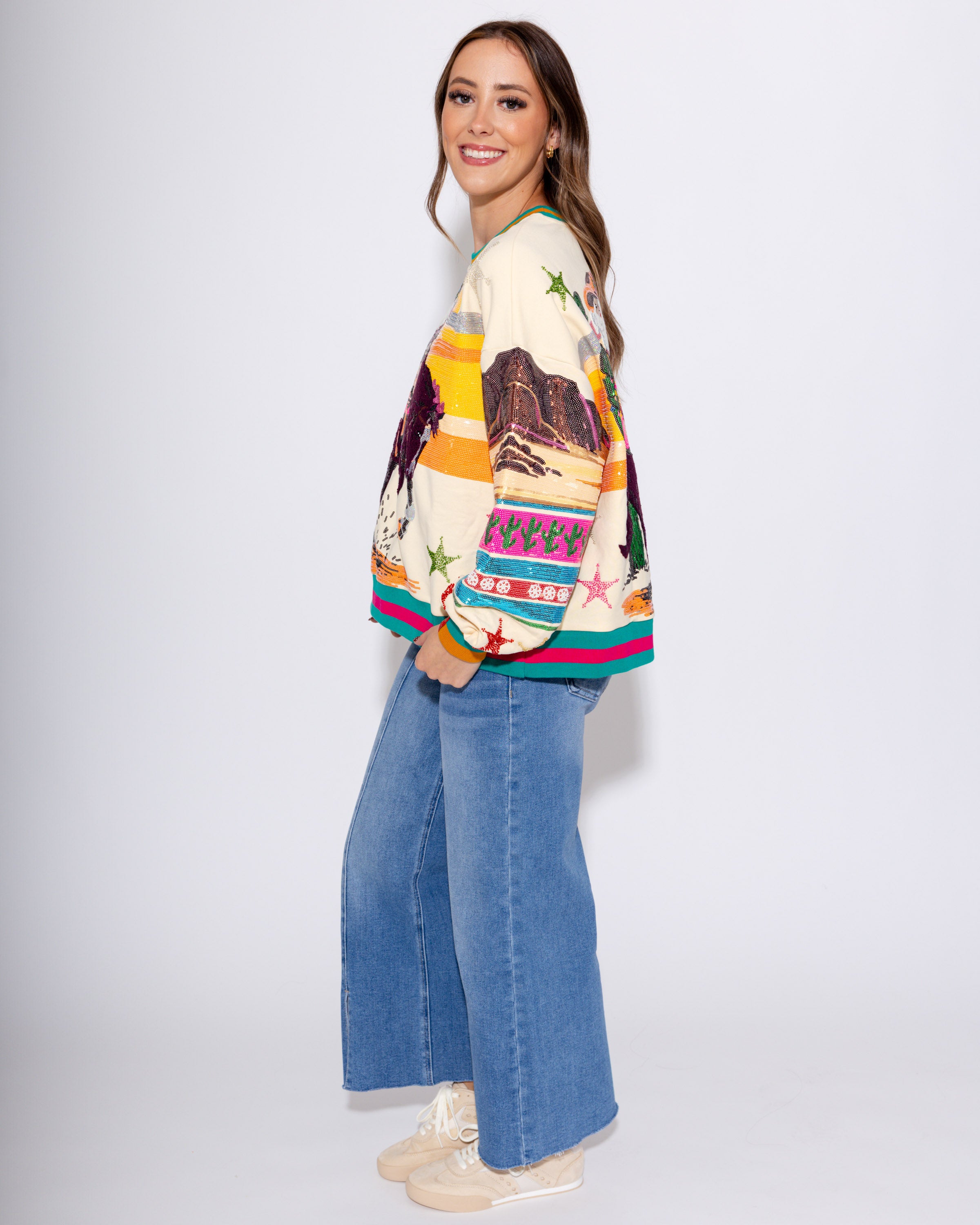 Vintage Cowboy Santa Sweatshirt