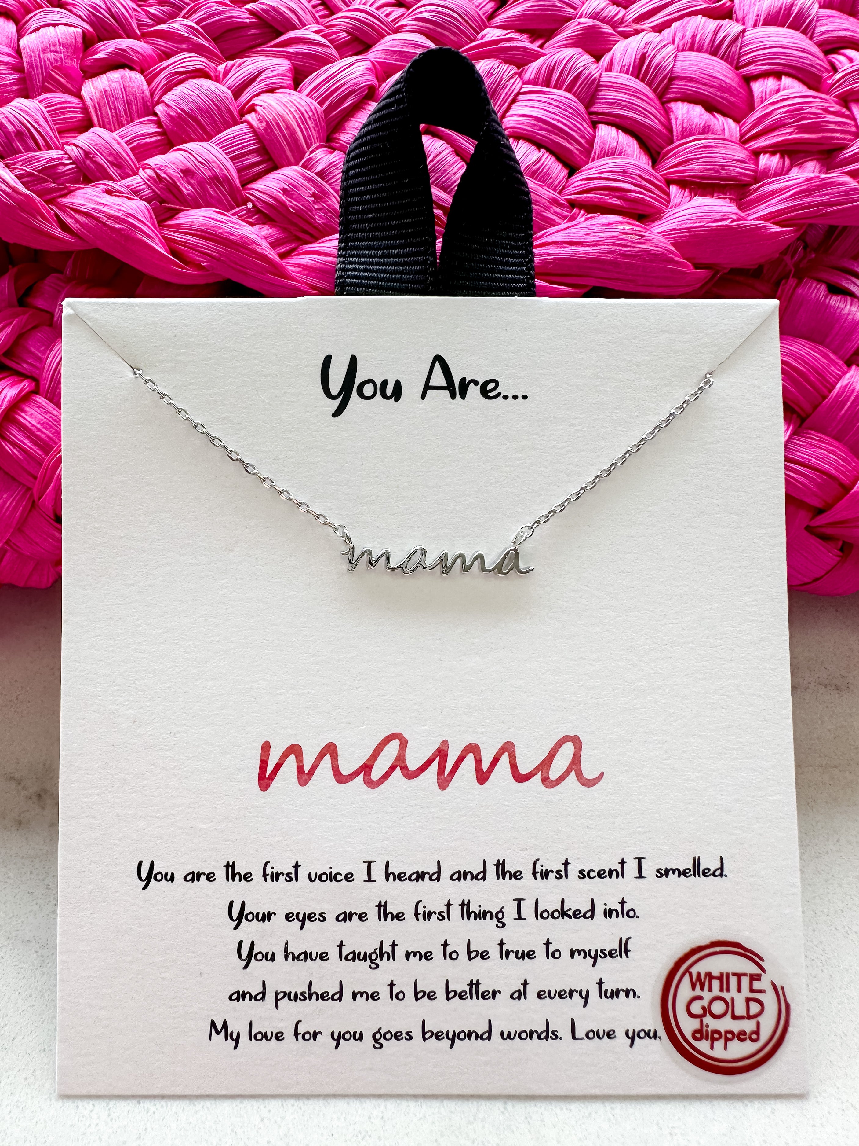 Mama Necklace in Silver