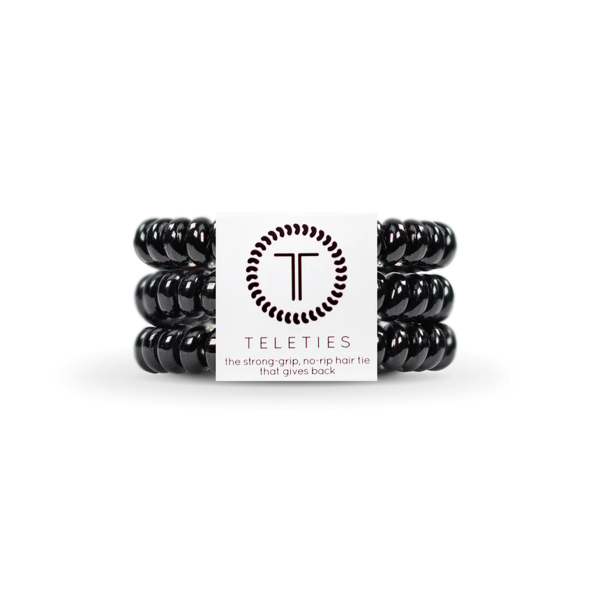 Jet Black Small Teleties