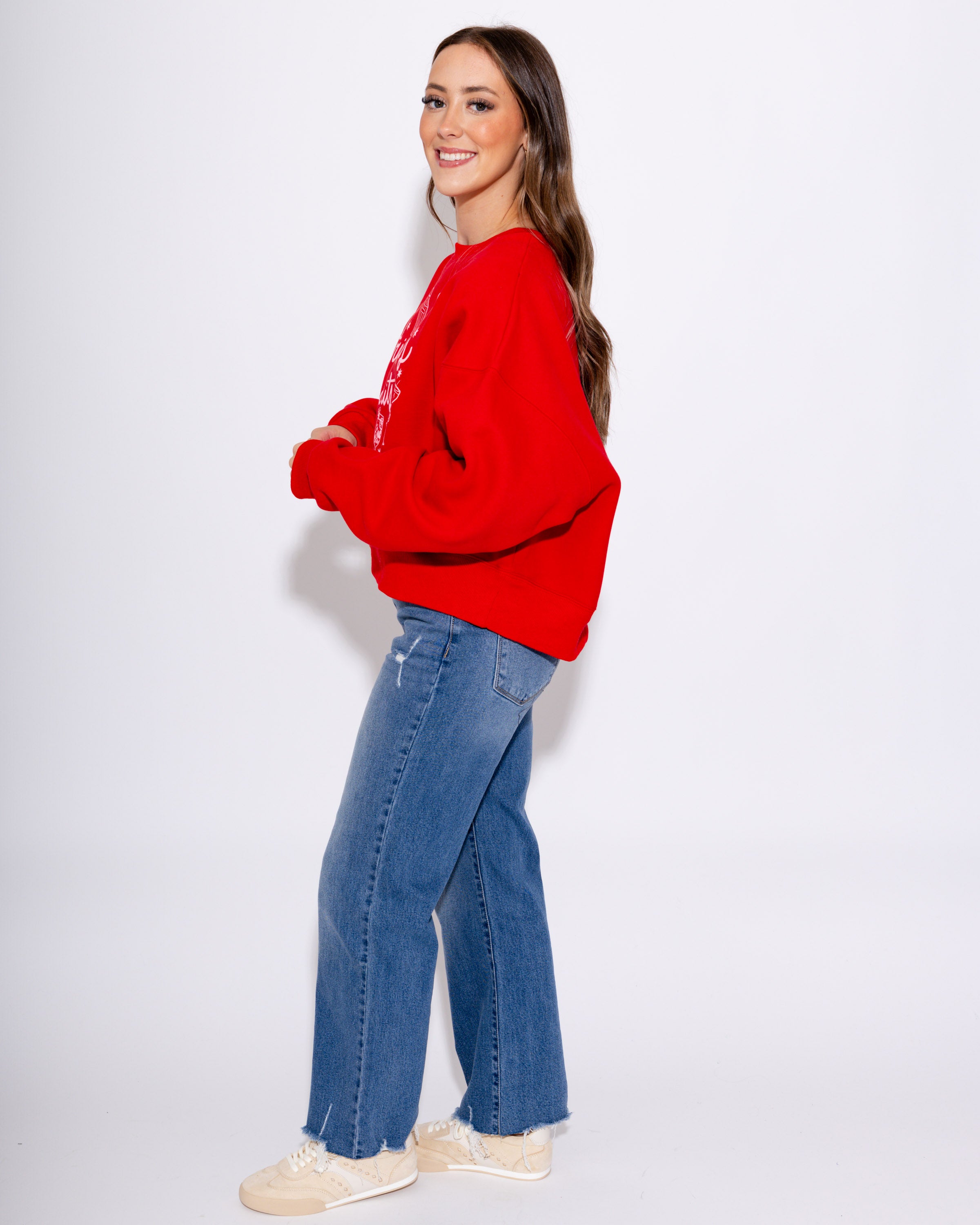 Christmas Spirit Cropped Sweatshirt