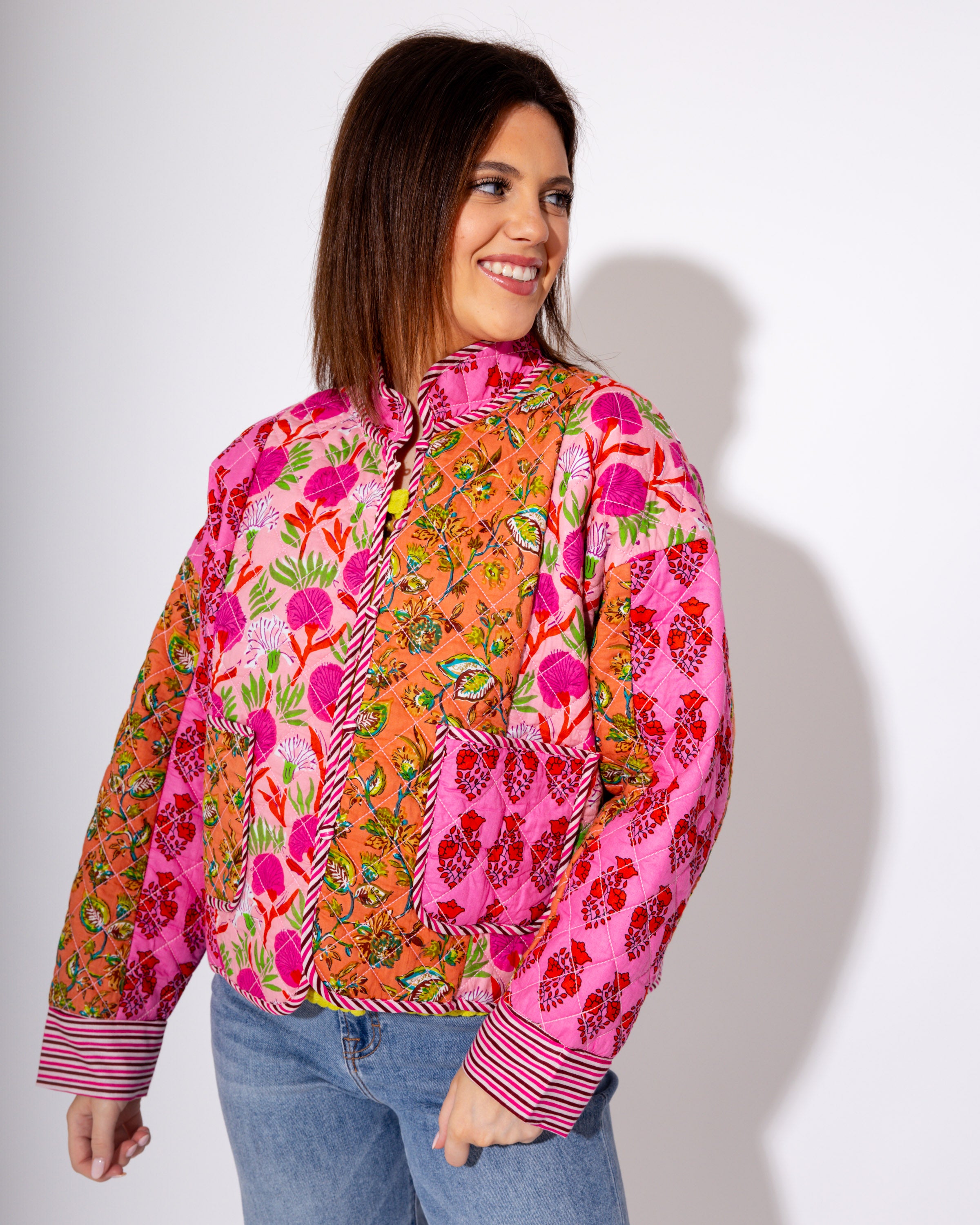 The Petal Patchwork Quilted Jacket