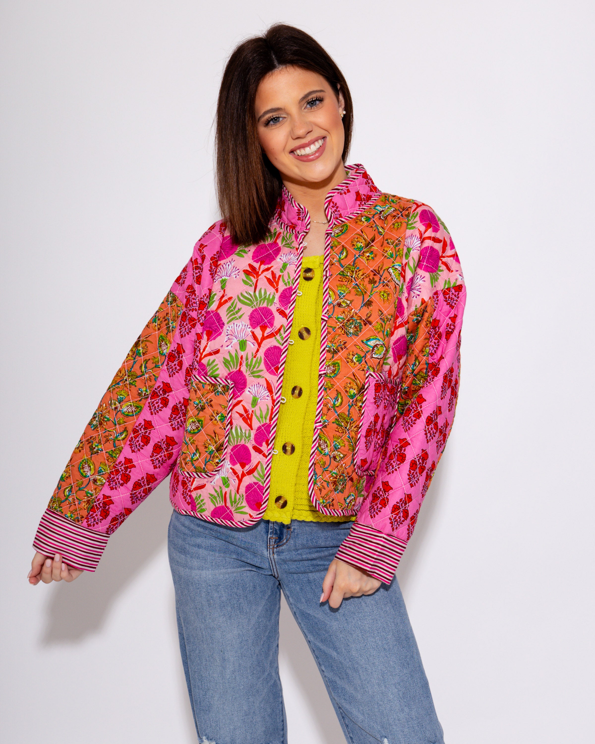 The Petal Patchwork Quilted Jacket