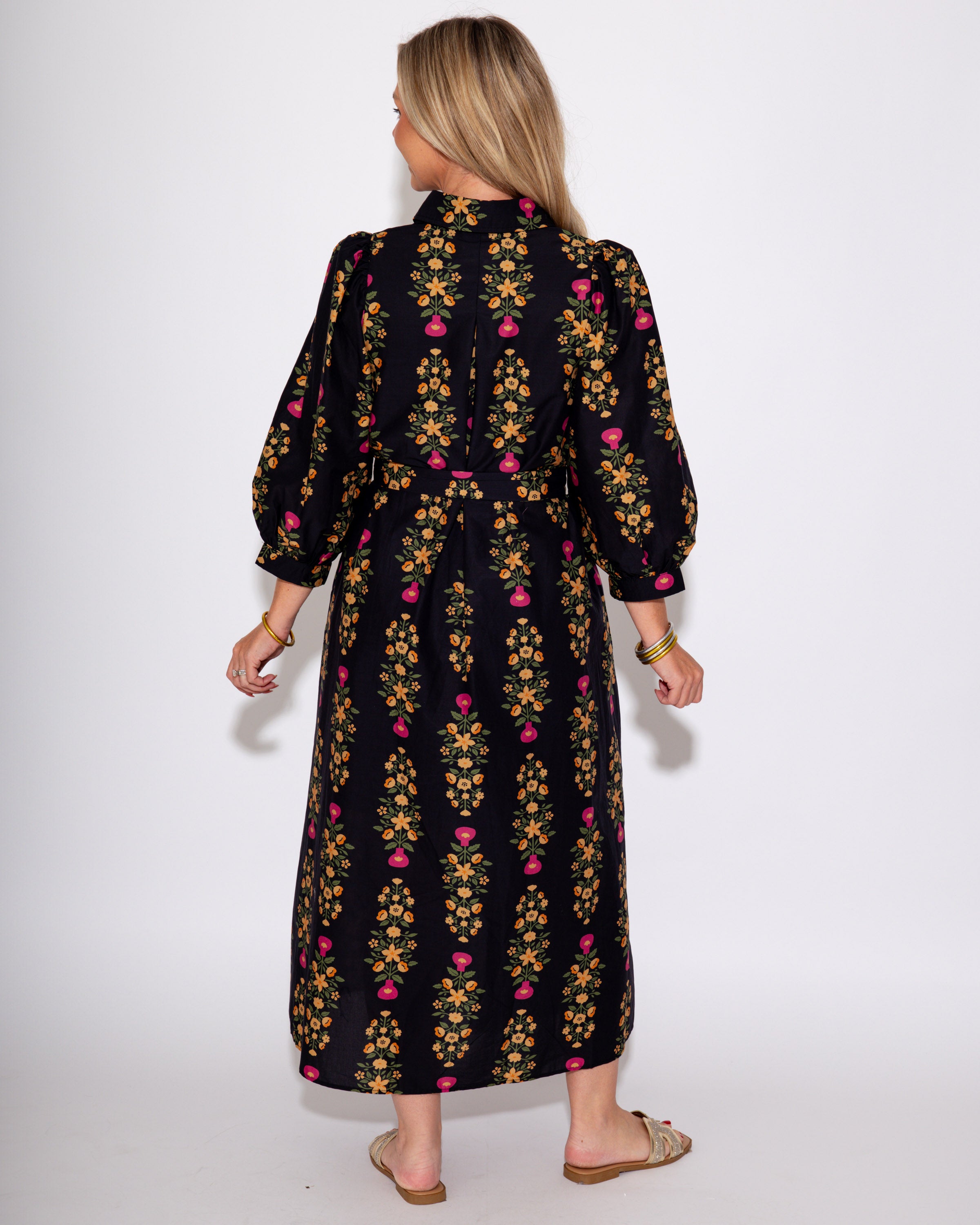 Elegant Bloom Midi Dress