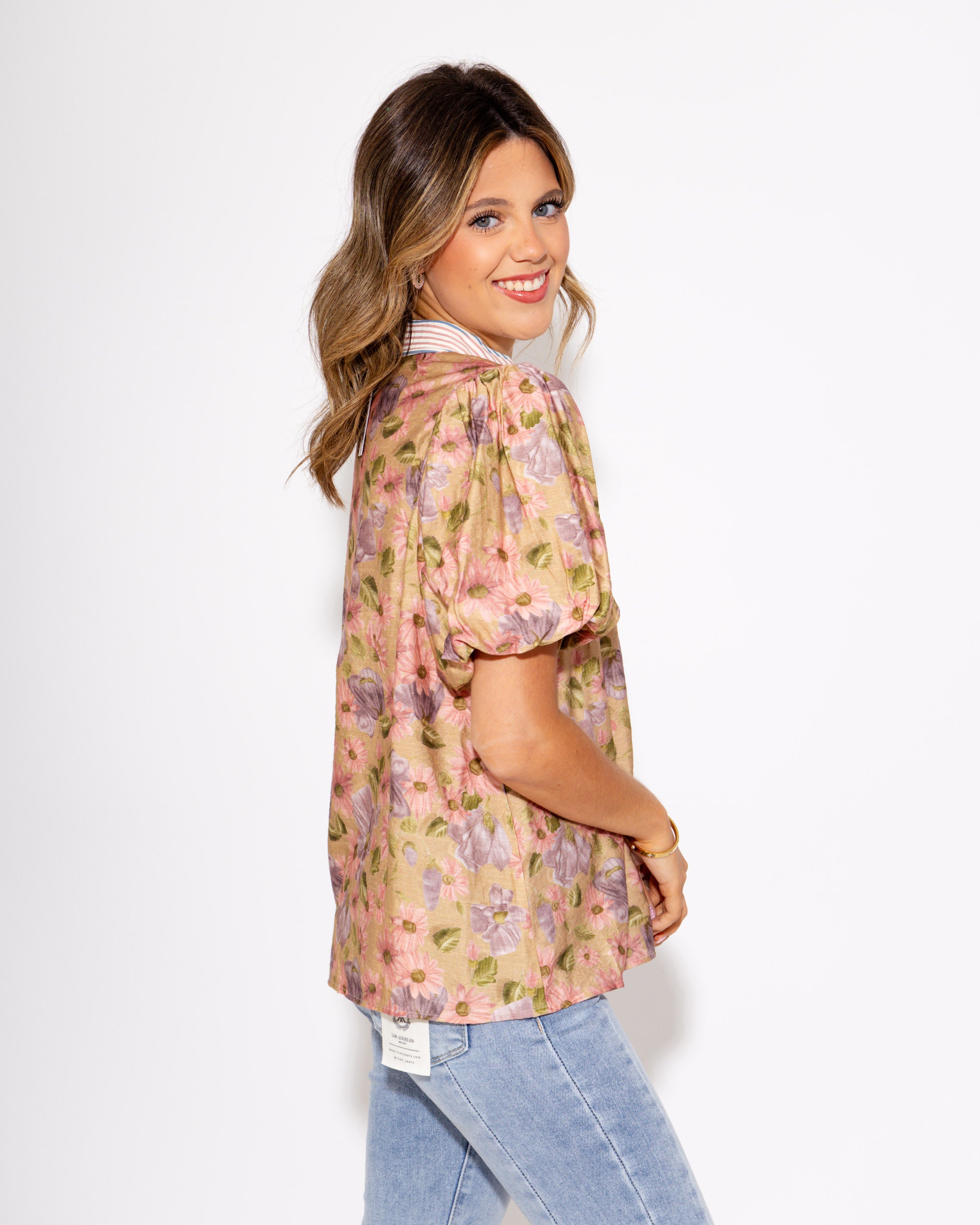 Vintage Charm Button-Up Top