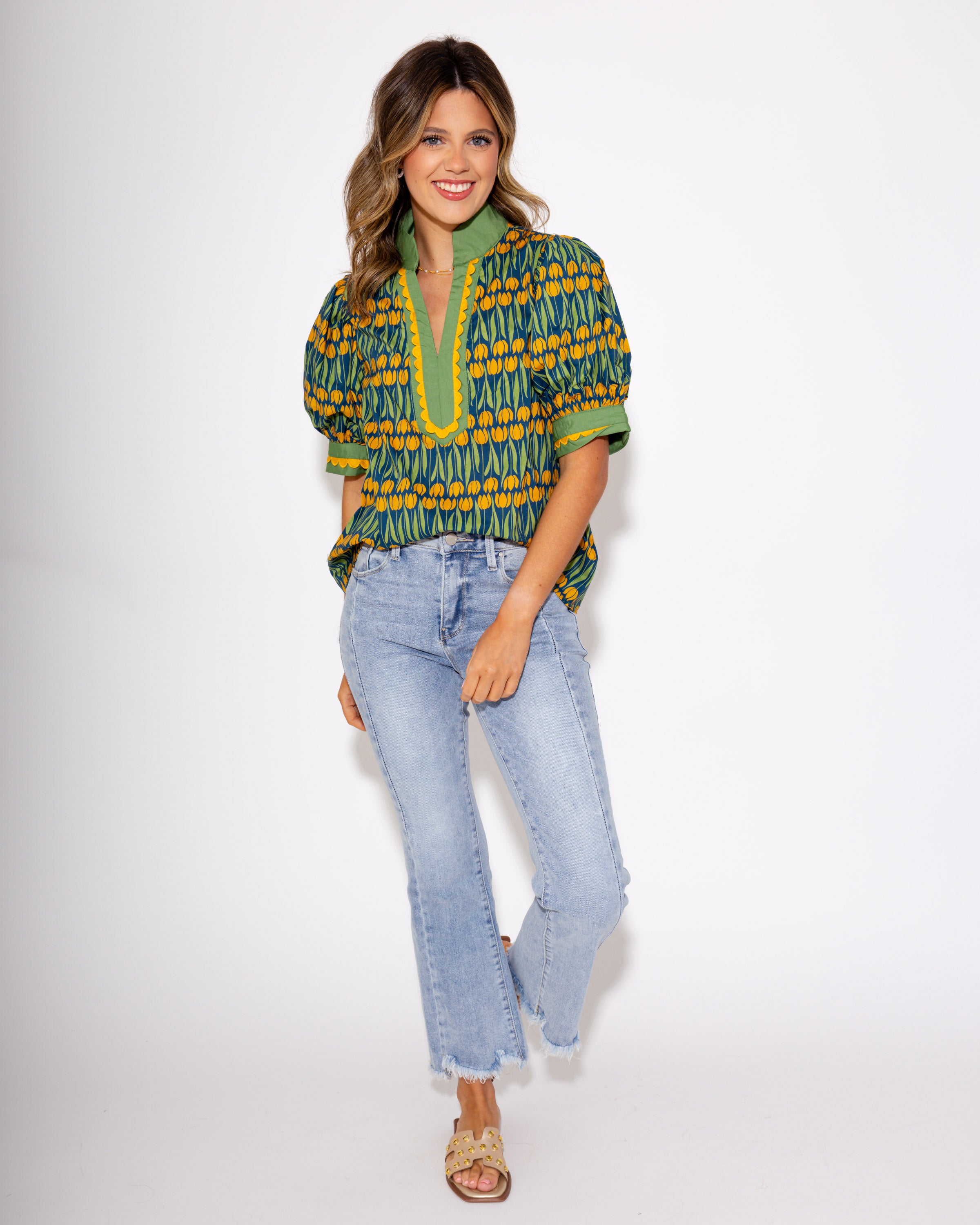 Golden Glow Tulip Top