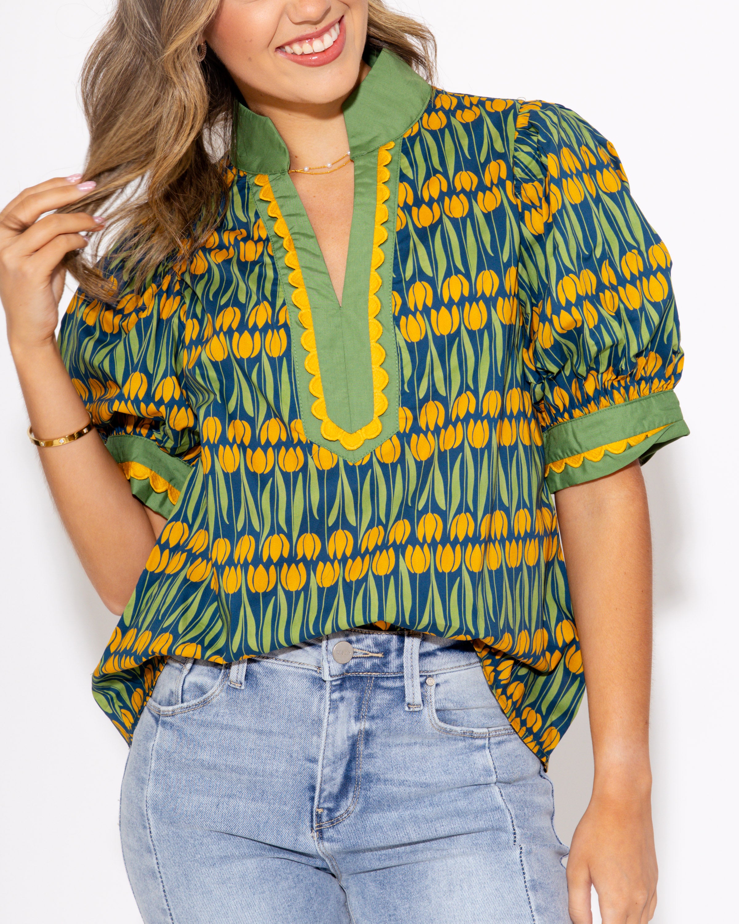 Golden Glow Tulip Top