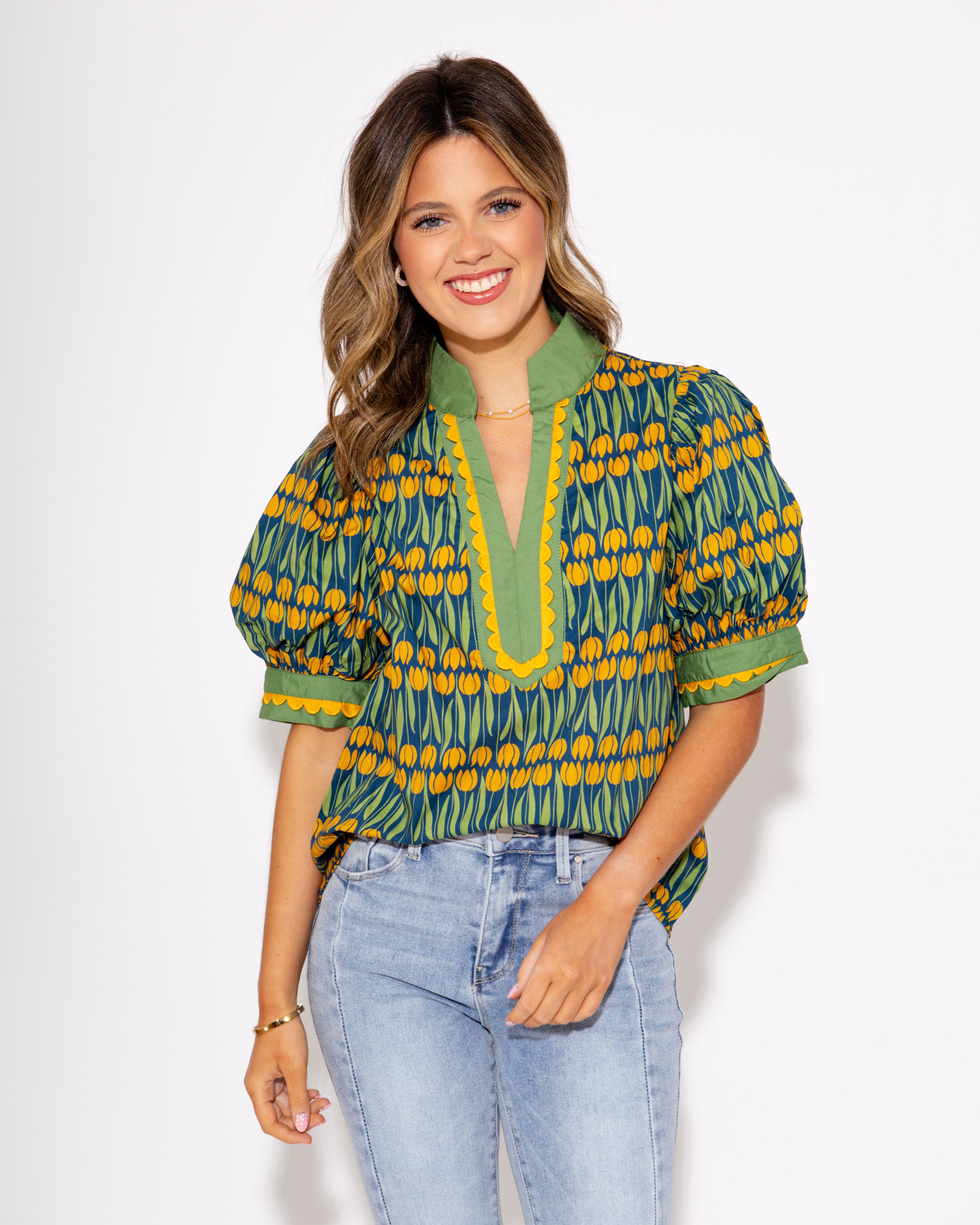 Golden Glow Tulip Top