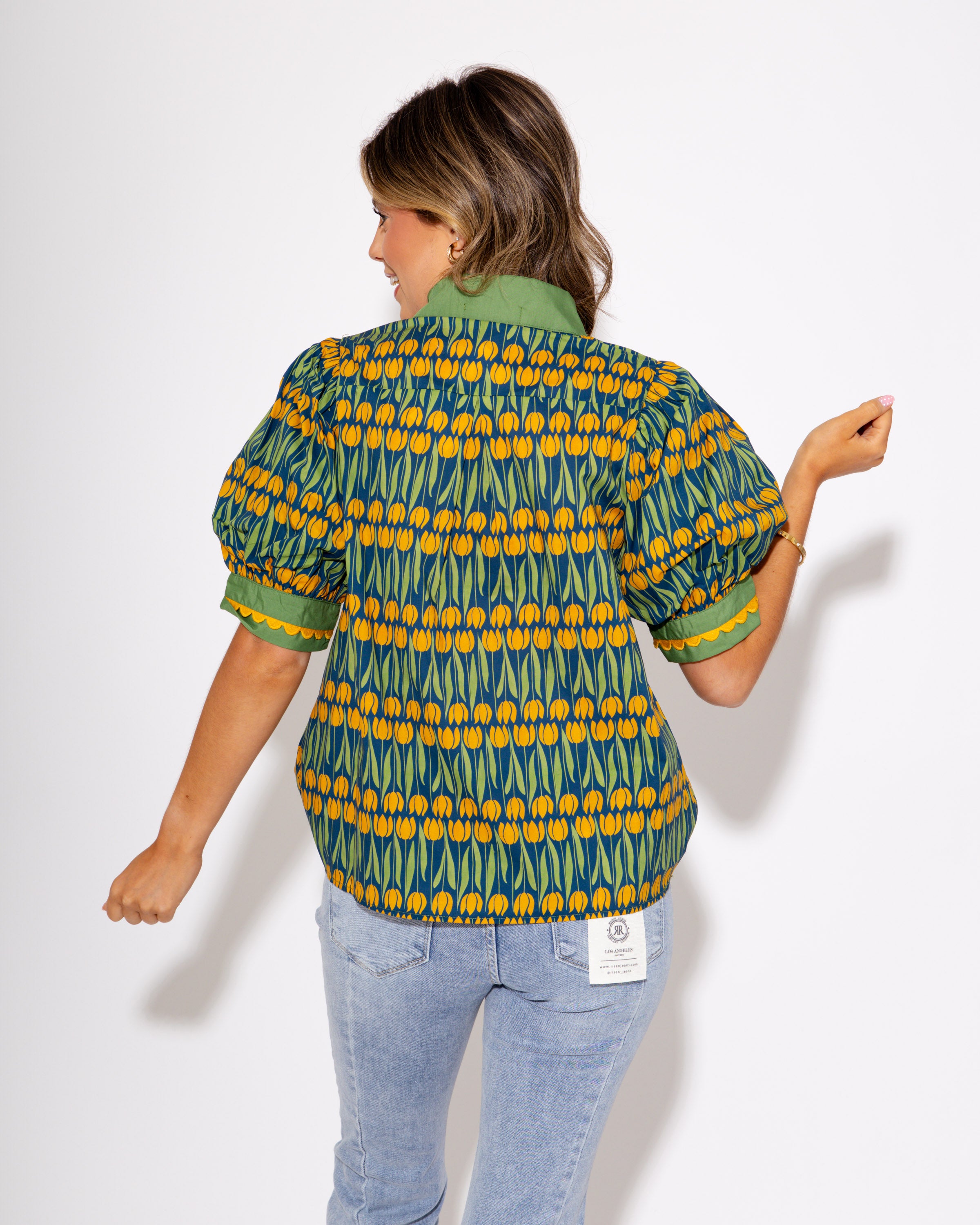 Golden Glow Tulip Top