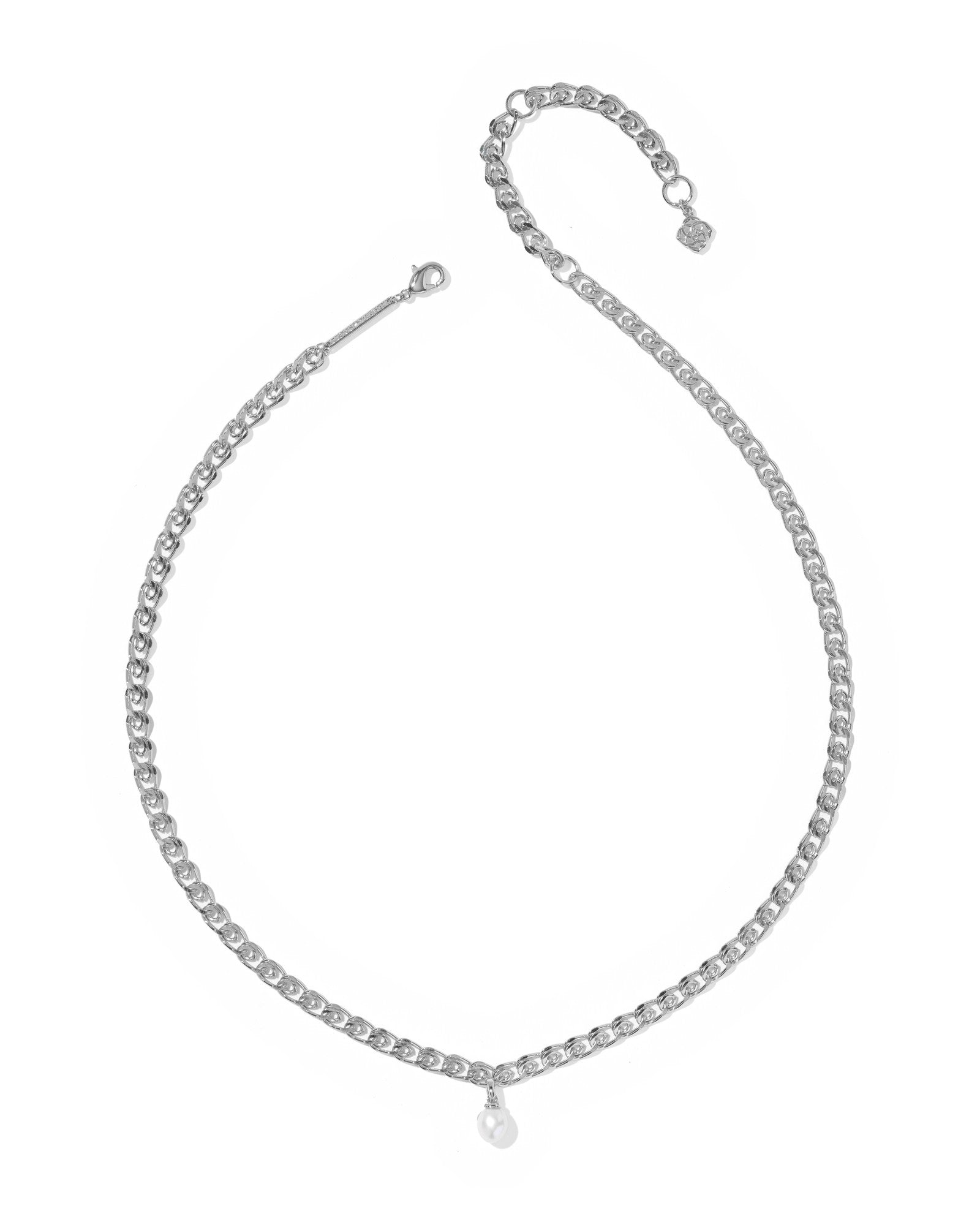 Oakland Pearl Chain Necklace Silver Freshwater Cultured Pearl
