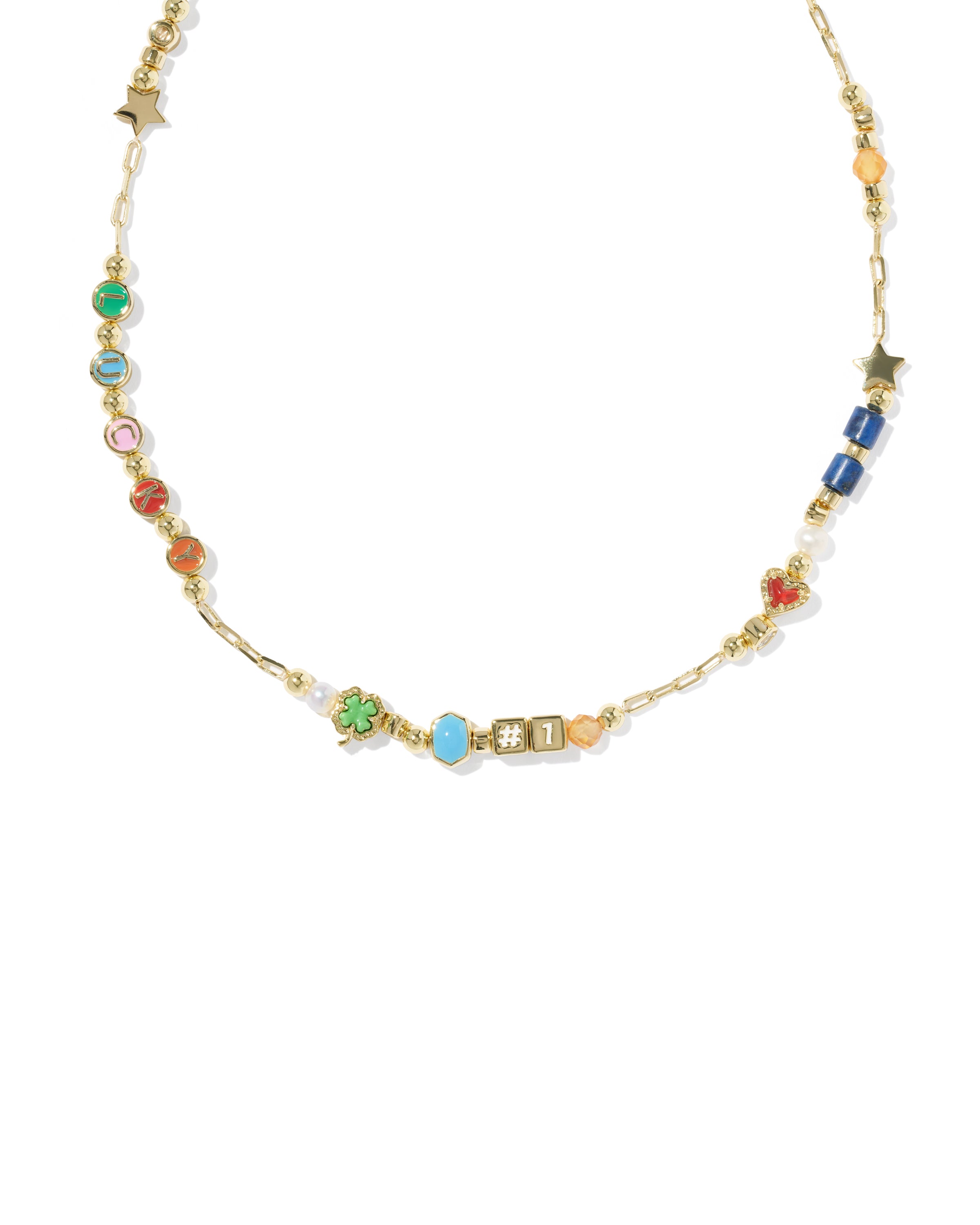 Lacey Strand Necklace in Gold Multi Mix