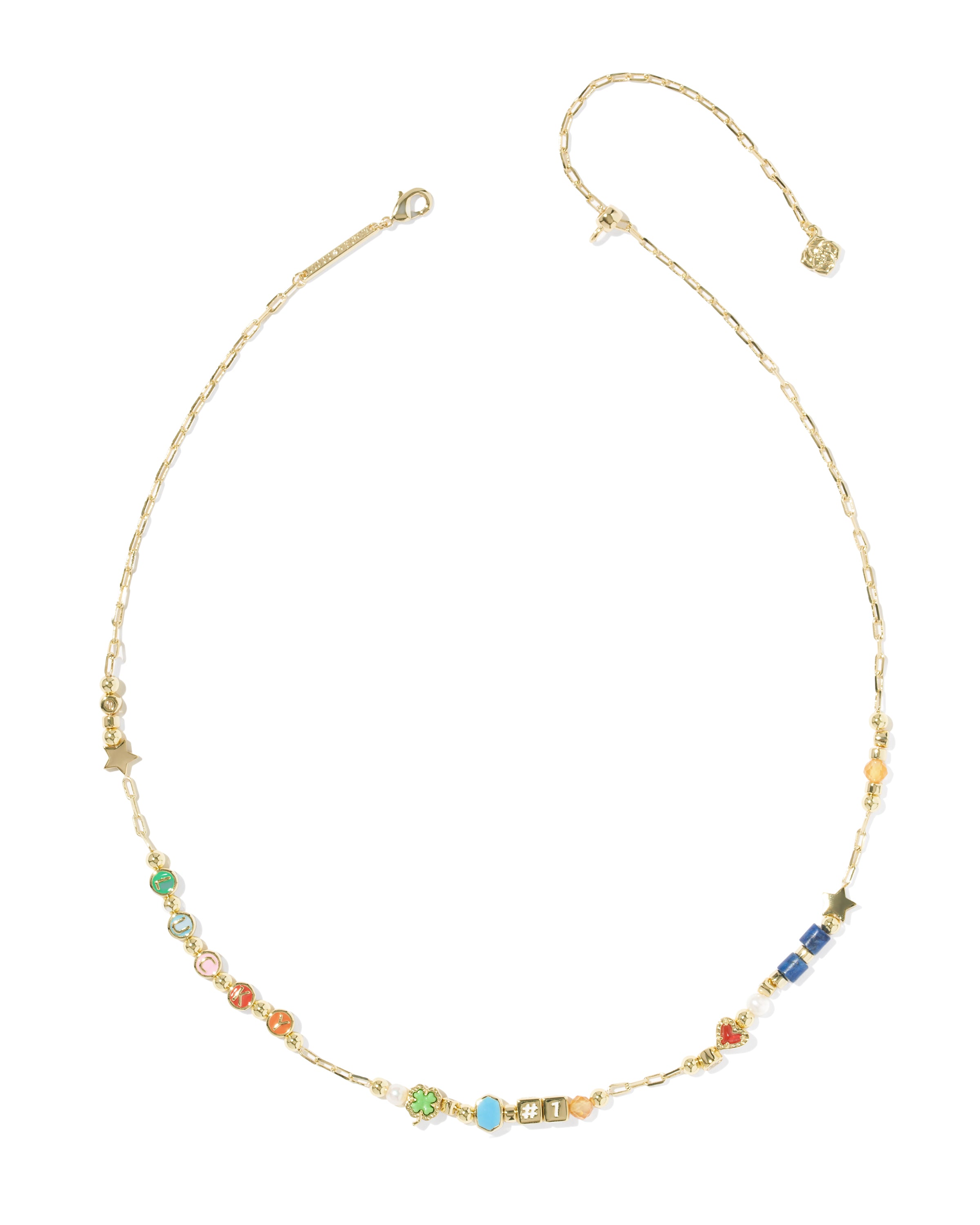 Lacey Strand Necklace in Gold Multi Mix
