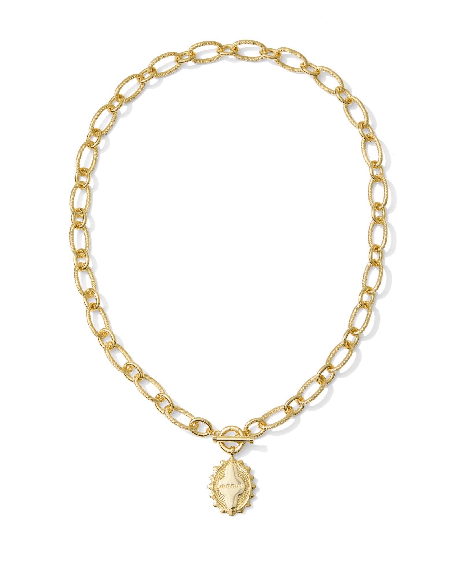 Mama Link Chain Necklace in Gold
