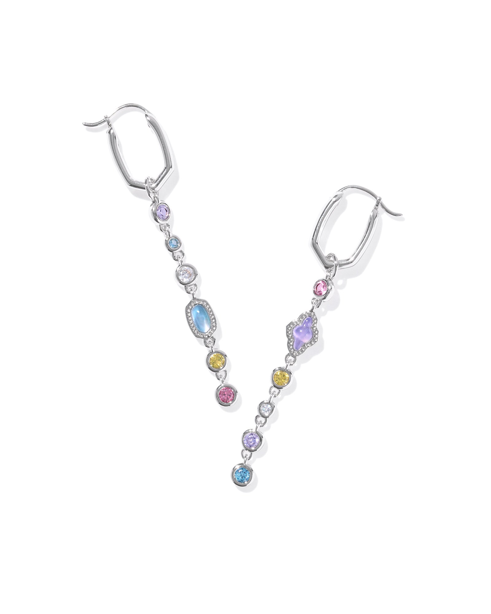 Mini Elisa Abbie Huggie Silver Multi Mix