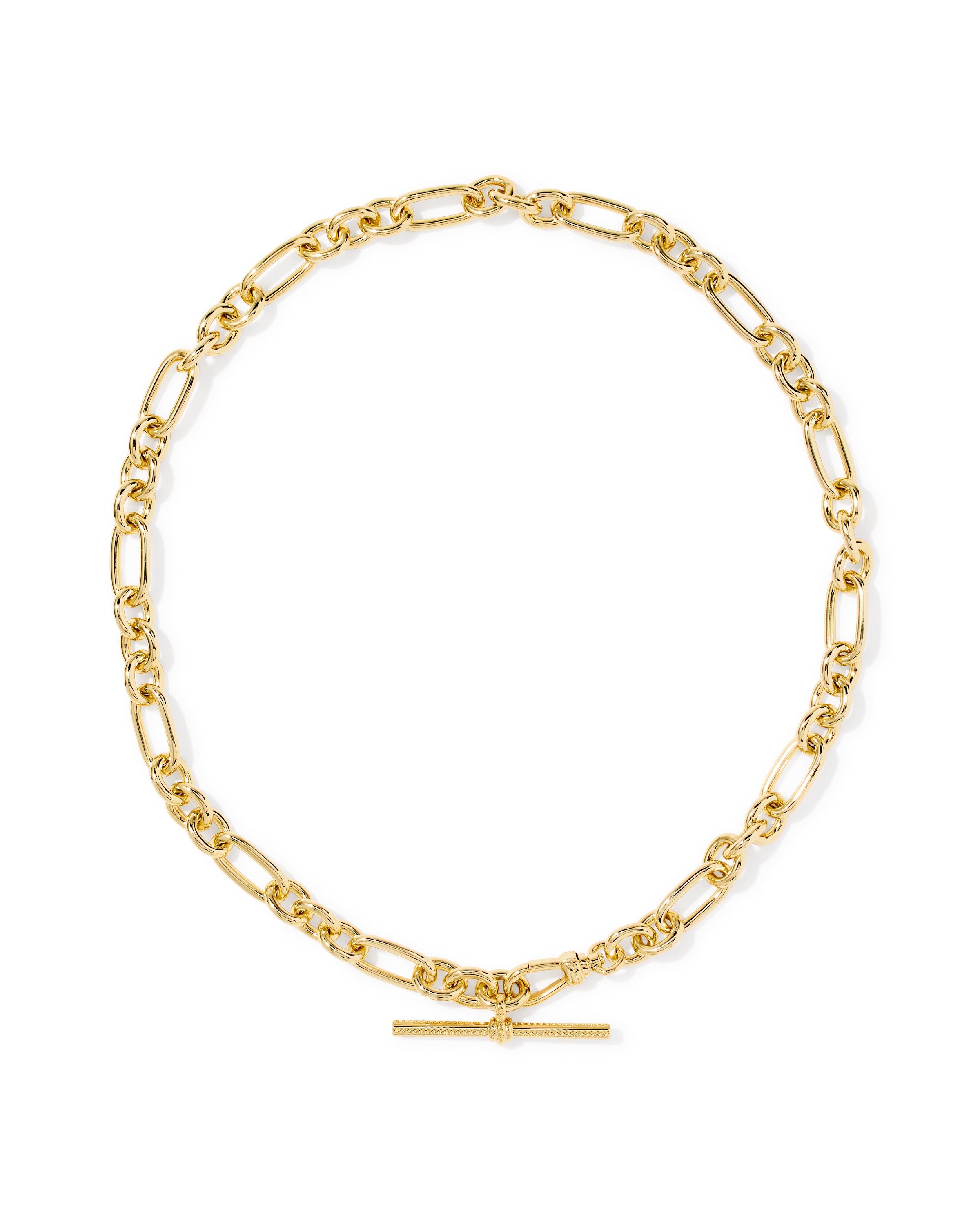 Embry Link Chain Necklace in Gold