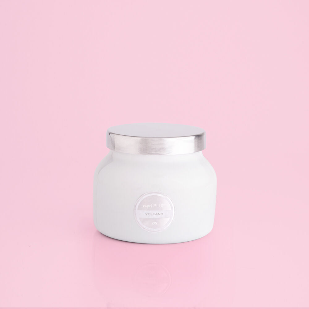 Petite Volcano White Signature Jar, 8oz