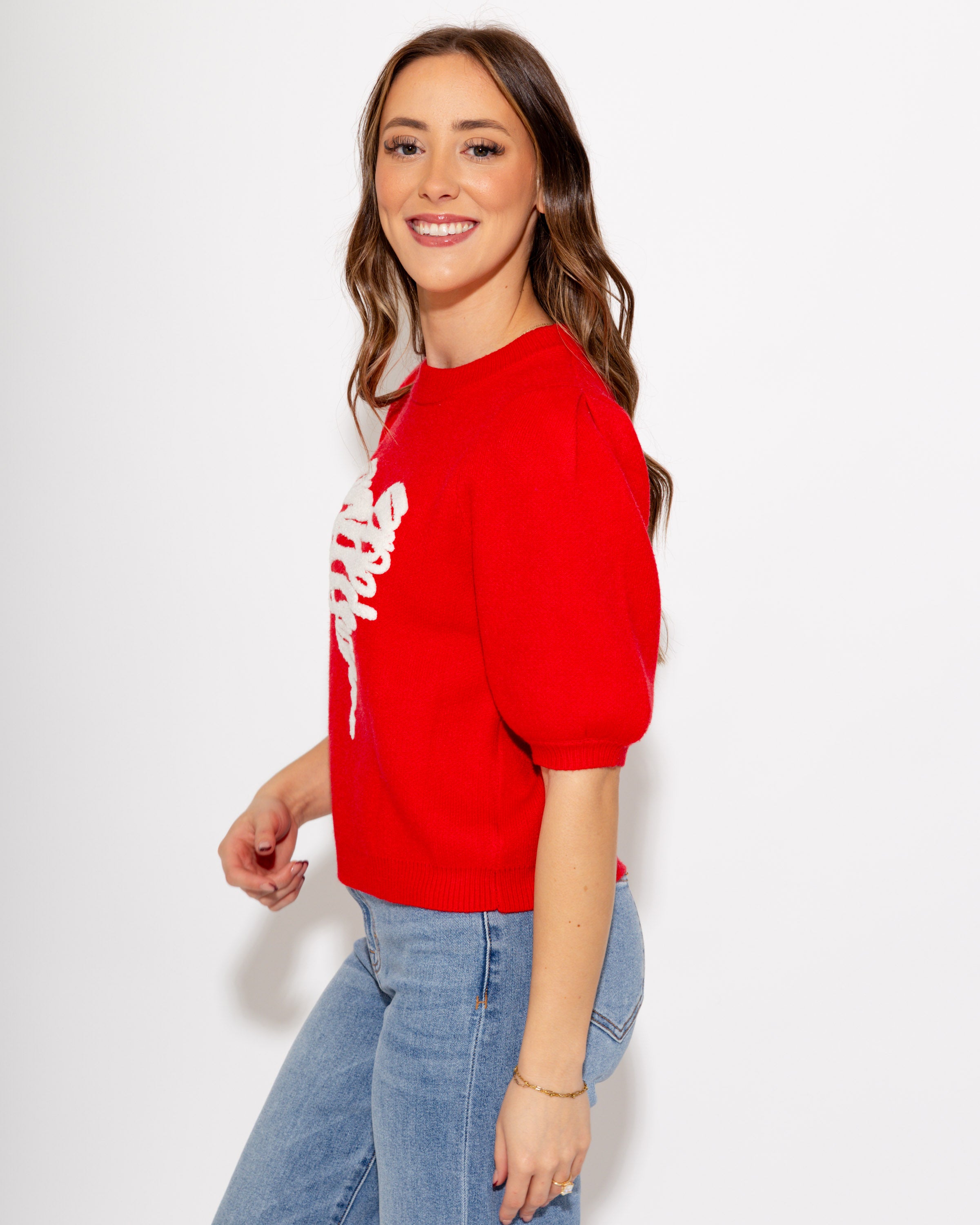 Sweetheart Knit Sweater Top