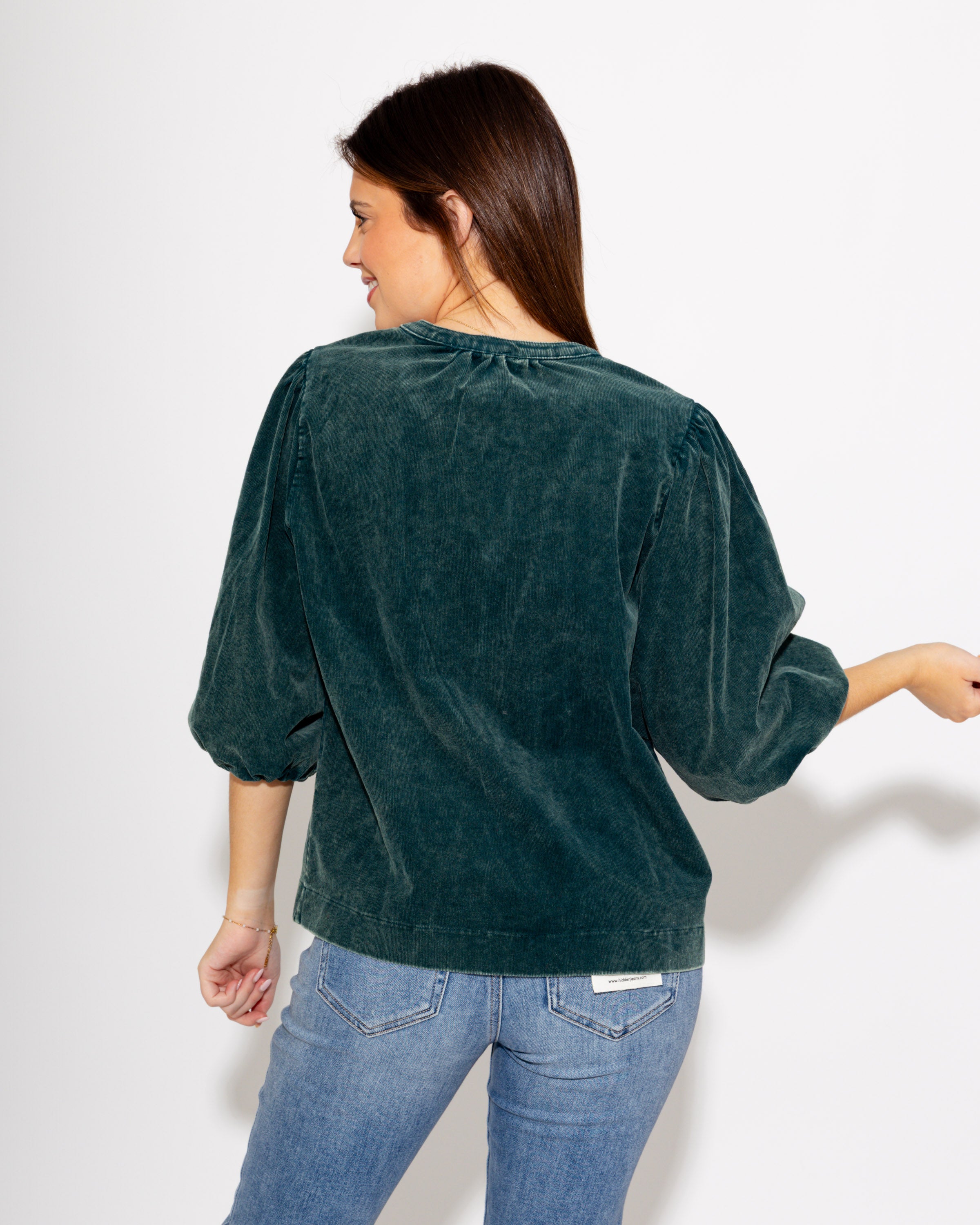 Pintuck & Puff Corduroy Toph