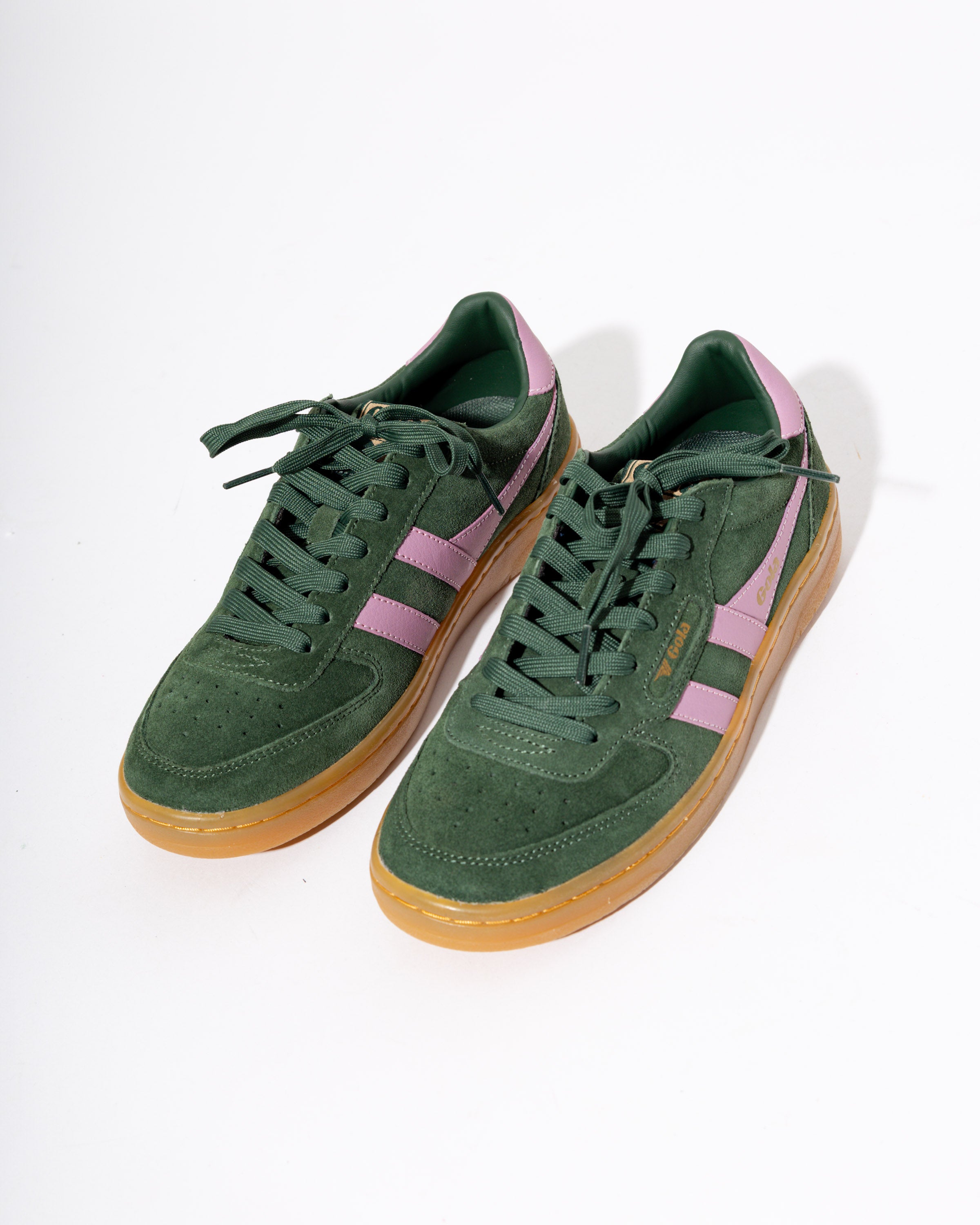 Gola Hawk Suede '86 sneakers in Evergreen/Candy/Gum