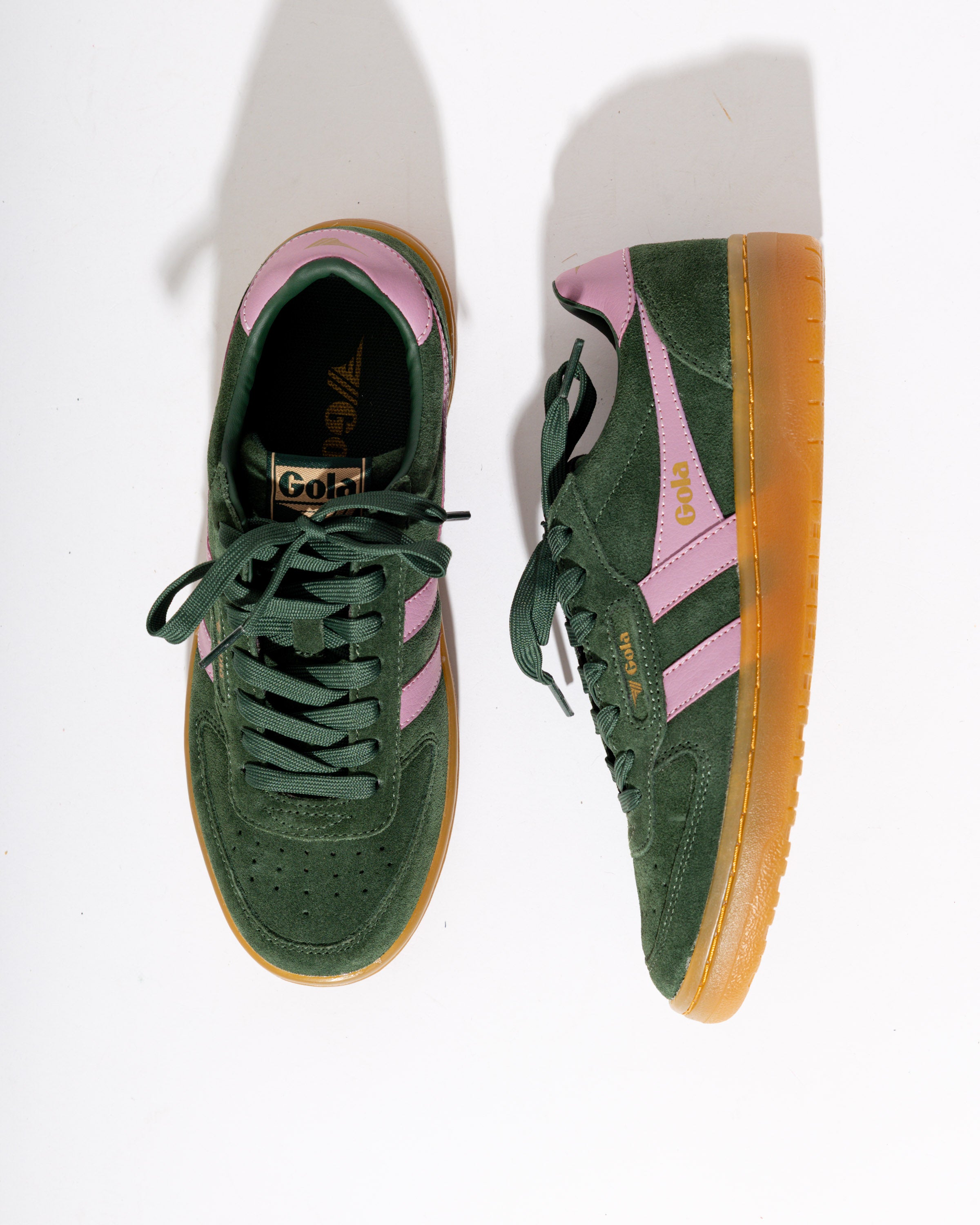 Gola Hawk Suede '86 sneakers in Evergreen/Candy/Gum