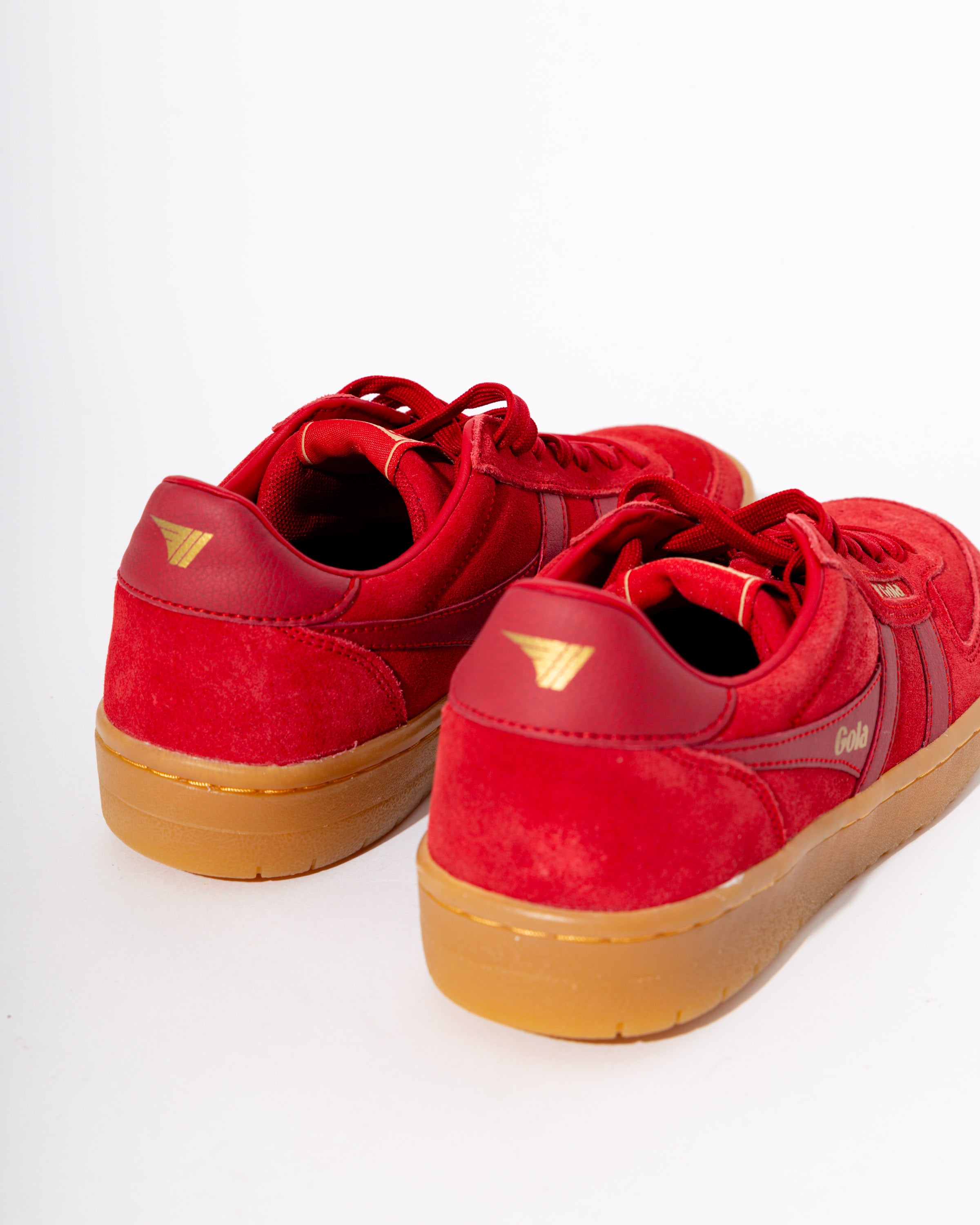 Gola Hawk Suede '86 Sneakers in Red/Gum